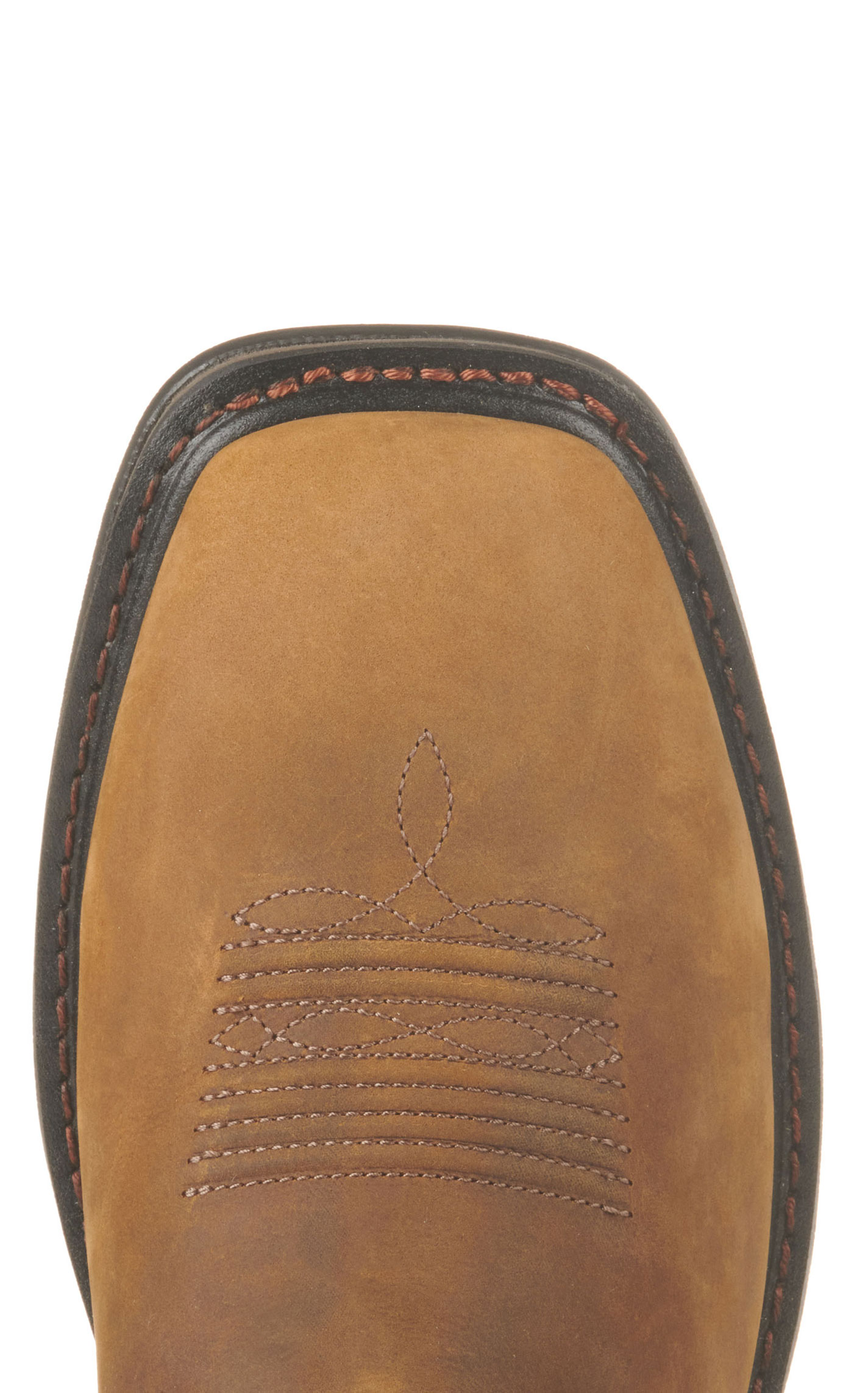 Ariat Men's Sierra Distressed Brown Shock Shield Waterproof Wide Square Toe Work Boot - Image 1