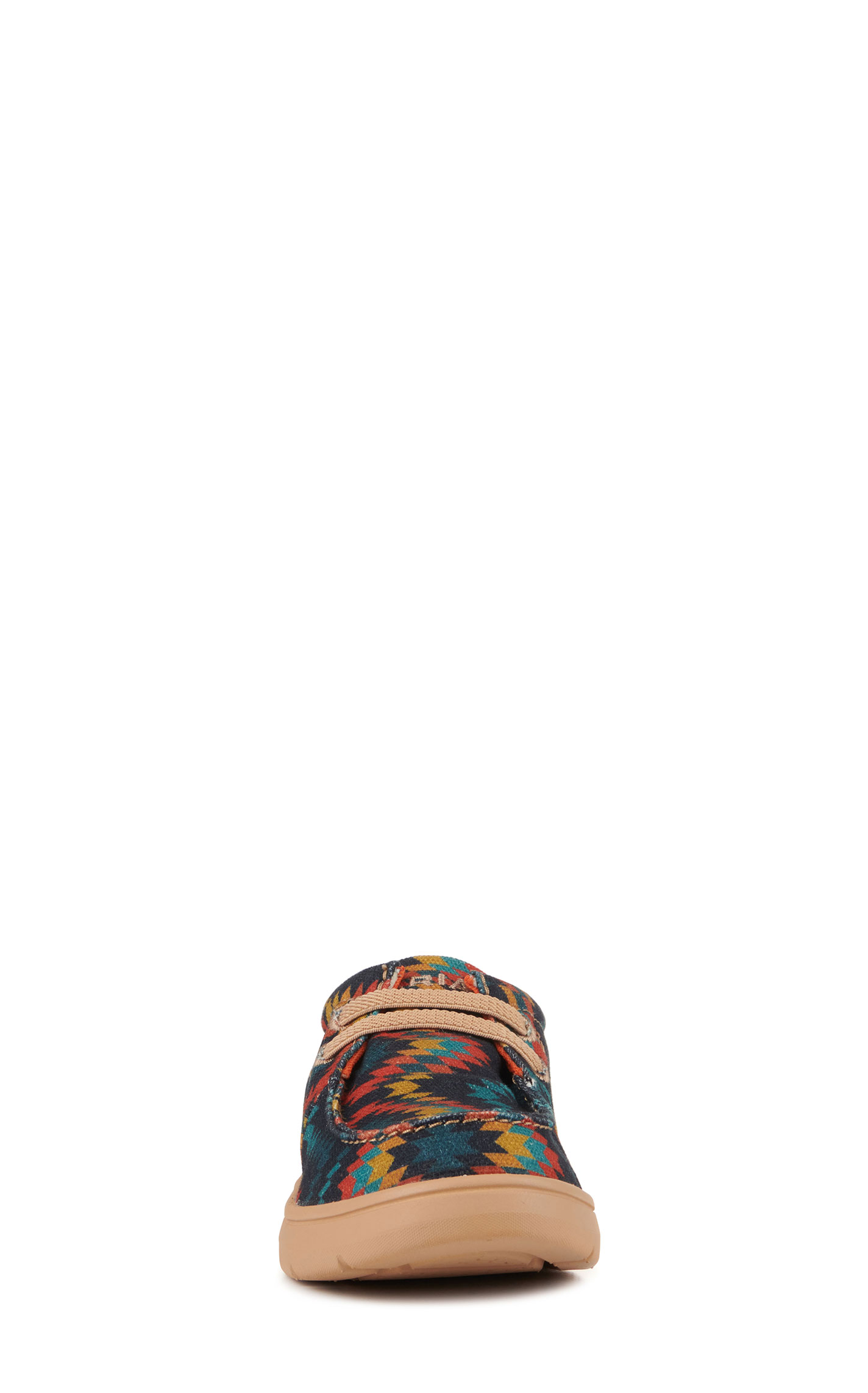 Ariat Youth Hilo Blue Aztec Canvas Lace Up Casual Shoes - Image 1