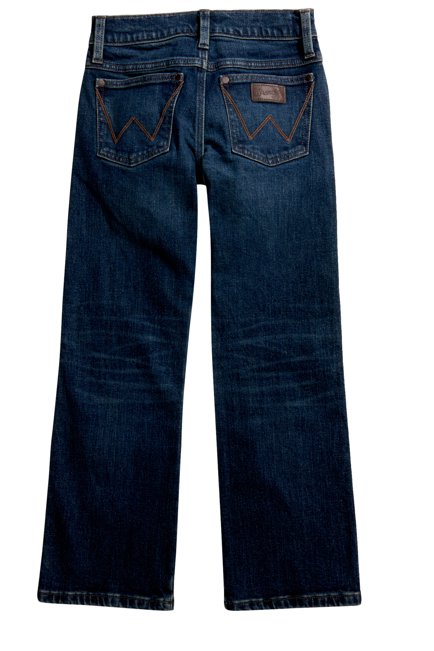 Wrangler Retro Boy's Darren Dark Wash Relaxed Boot Cut Jeans (18-20) - Image 1