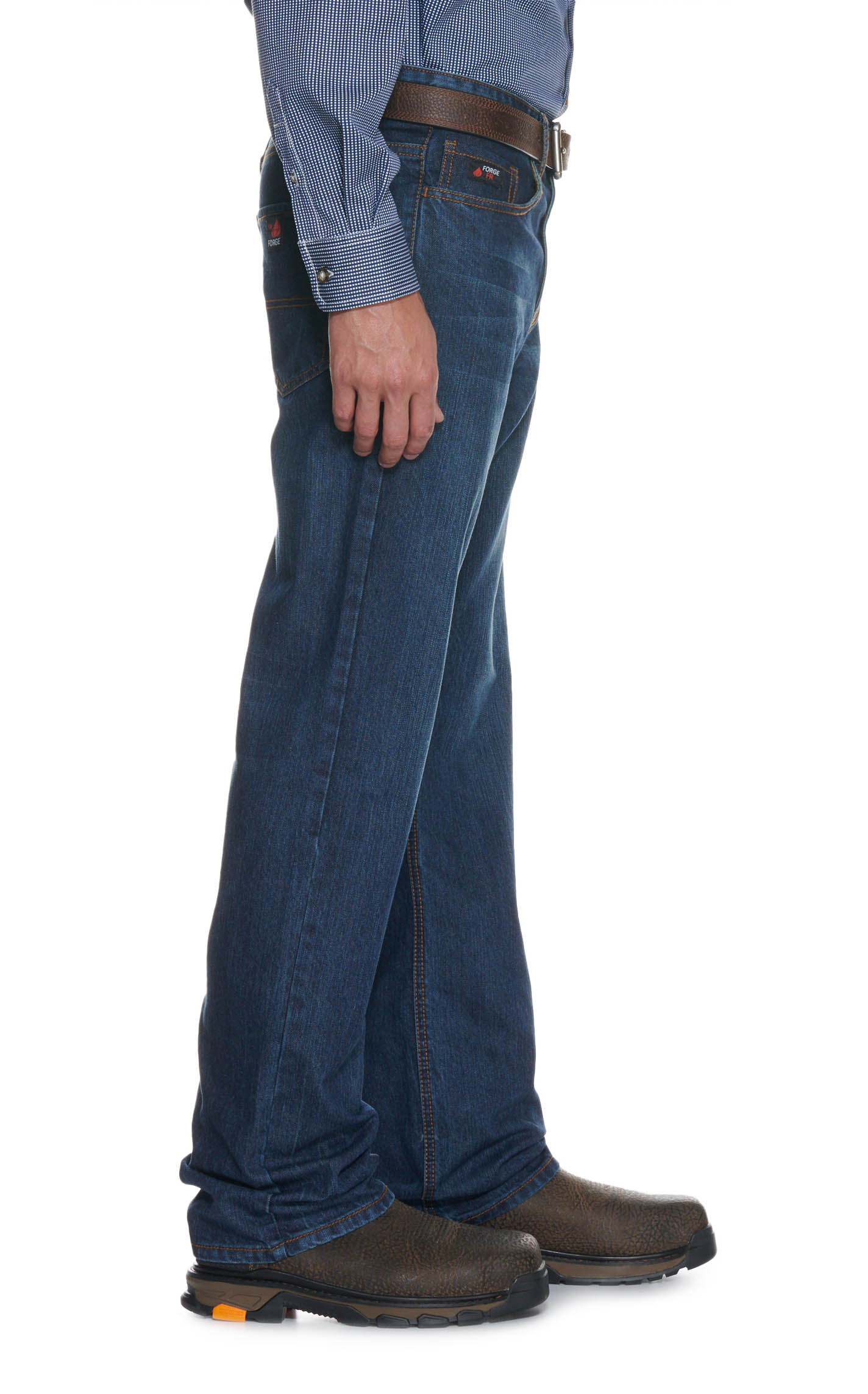 Forge Men's Dark Wash Boot Cut HRC2 FR Work Jeans - Big & Tall - Image 1