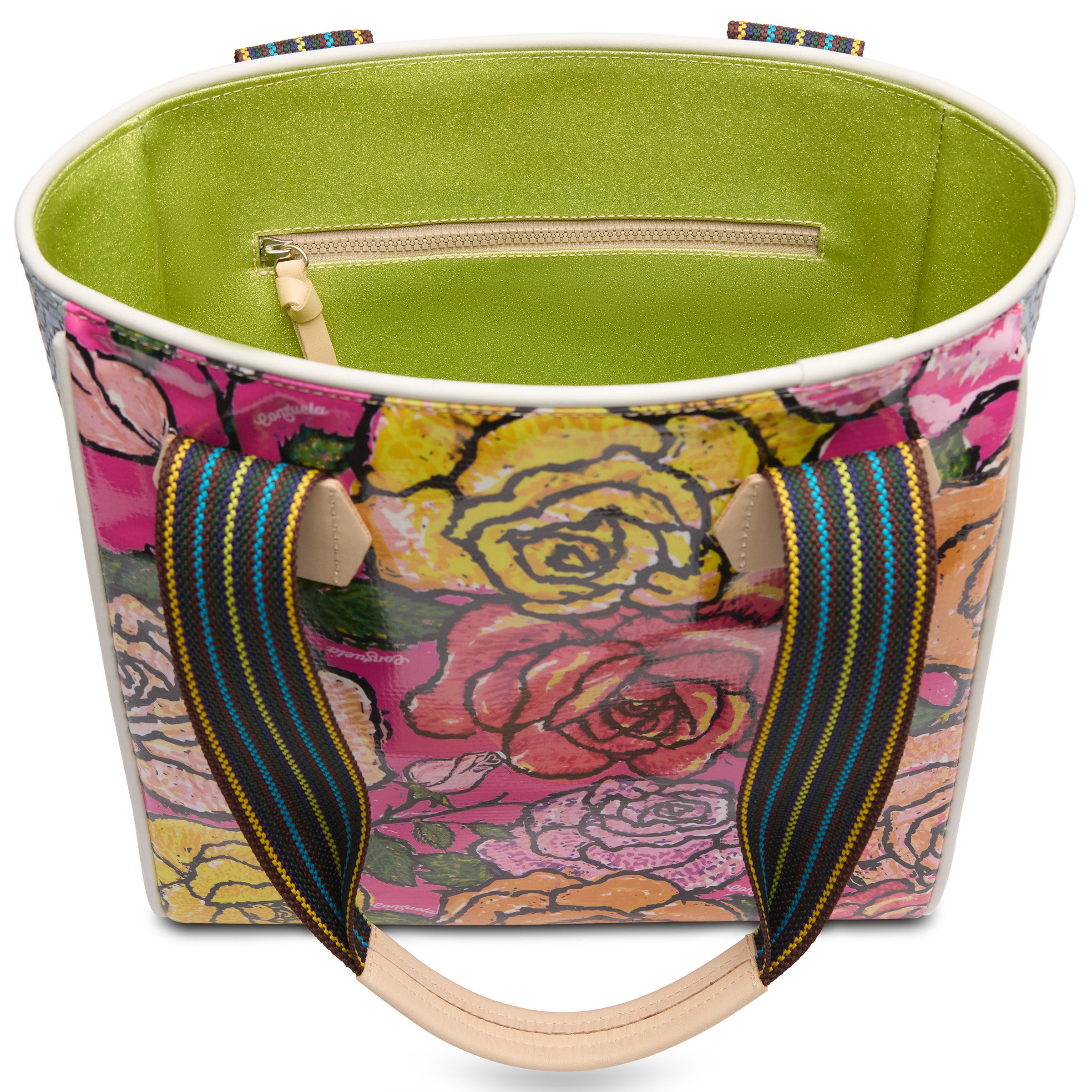 Consuela Lily Hot Pink & Roses Classic Tote Bag - Image 1