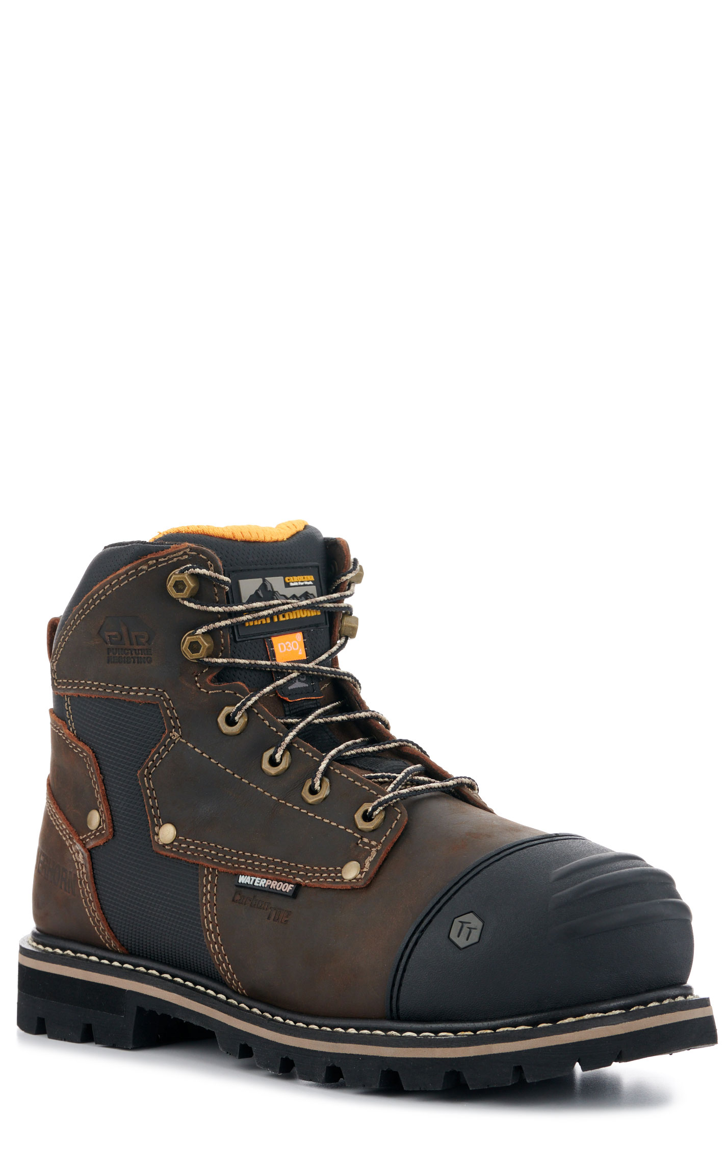Matterhorn Men's Brown Puncture Resistant MetGuard Round Composite Toe Lace Up Work Boot - Image 1