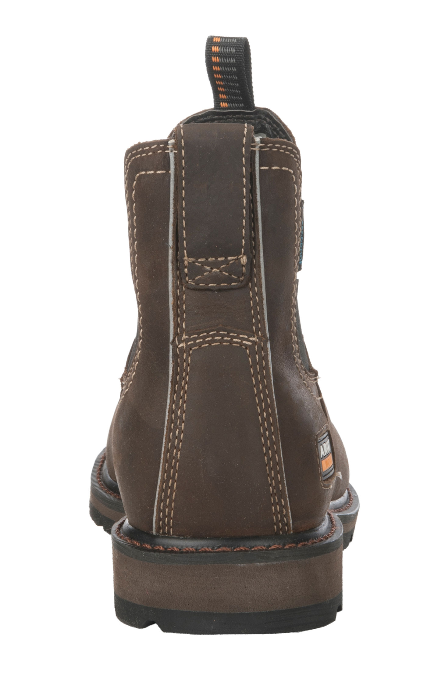 Ariat Men's Groundbreaker Dark Brown Waterproof Round Steel Toe Chelsea Work Boot - Image 1