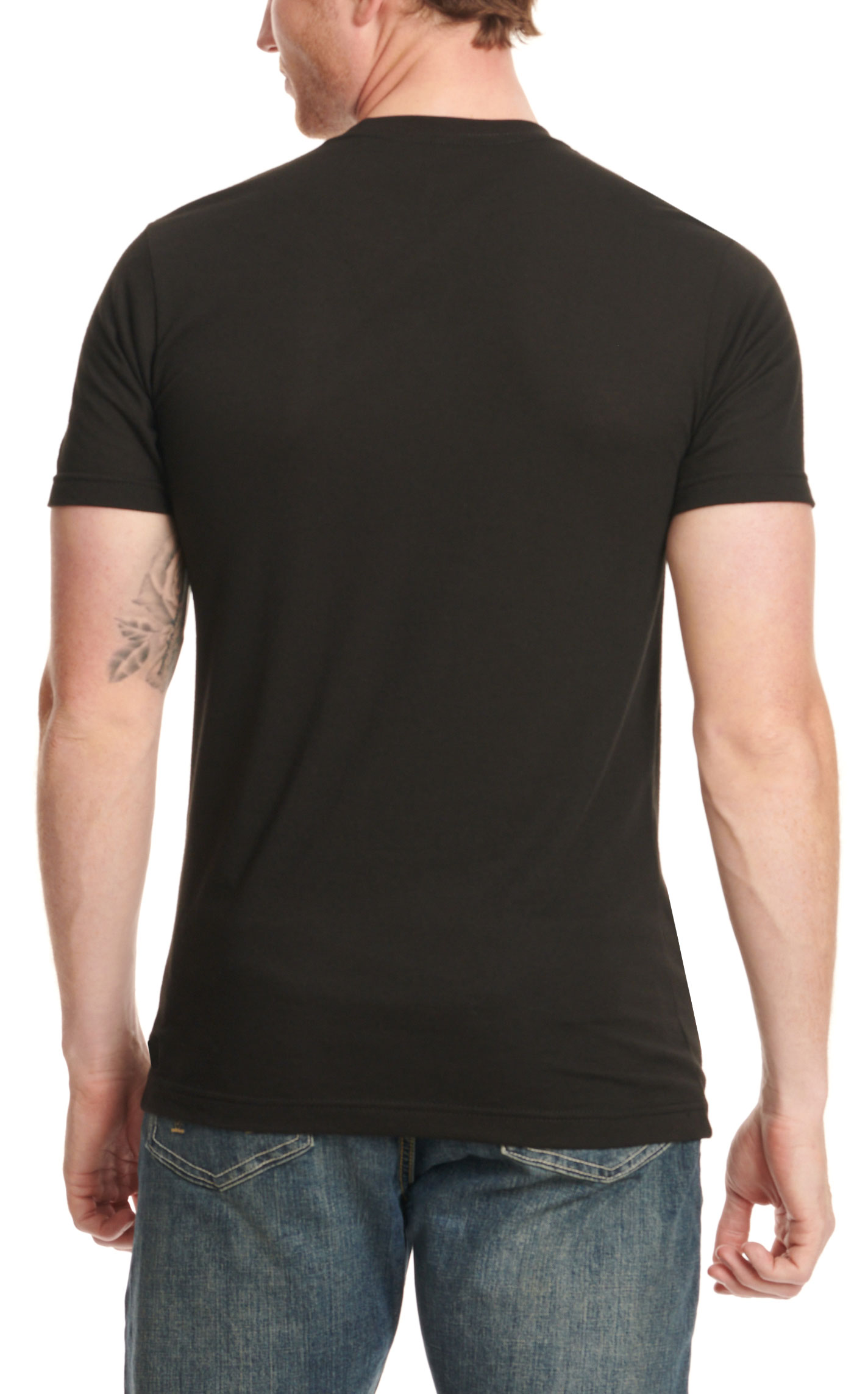 Stackin' Bills Men's Black & Blue Black Lab Logo Graphic T-Shirt - Image 1
