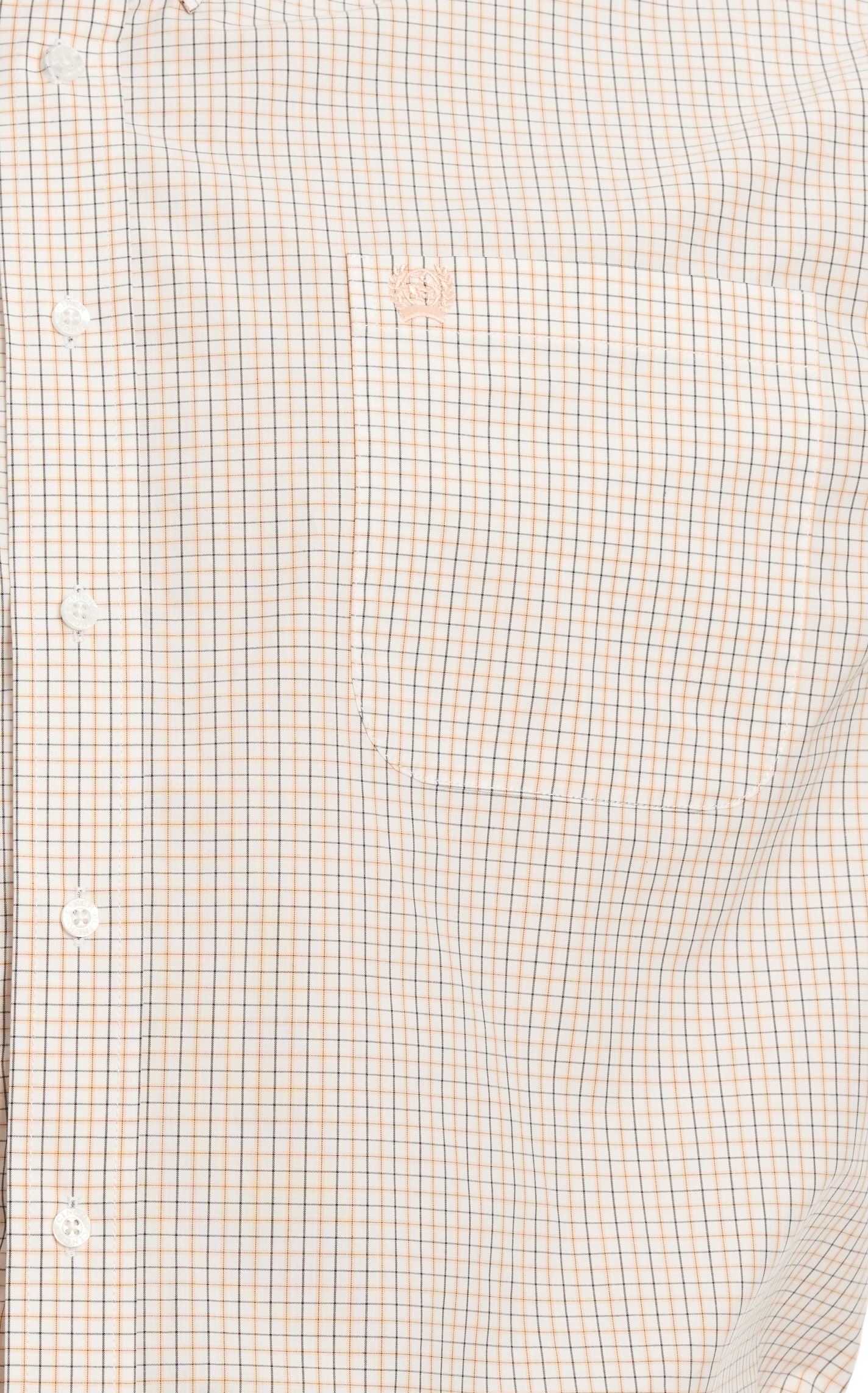 Cinch Men's Gold & Black Mini Plaid Western Shirt - Image 1