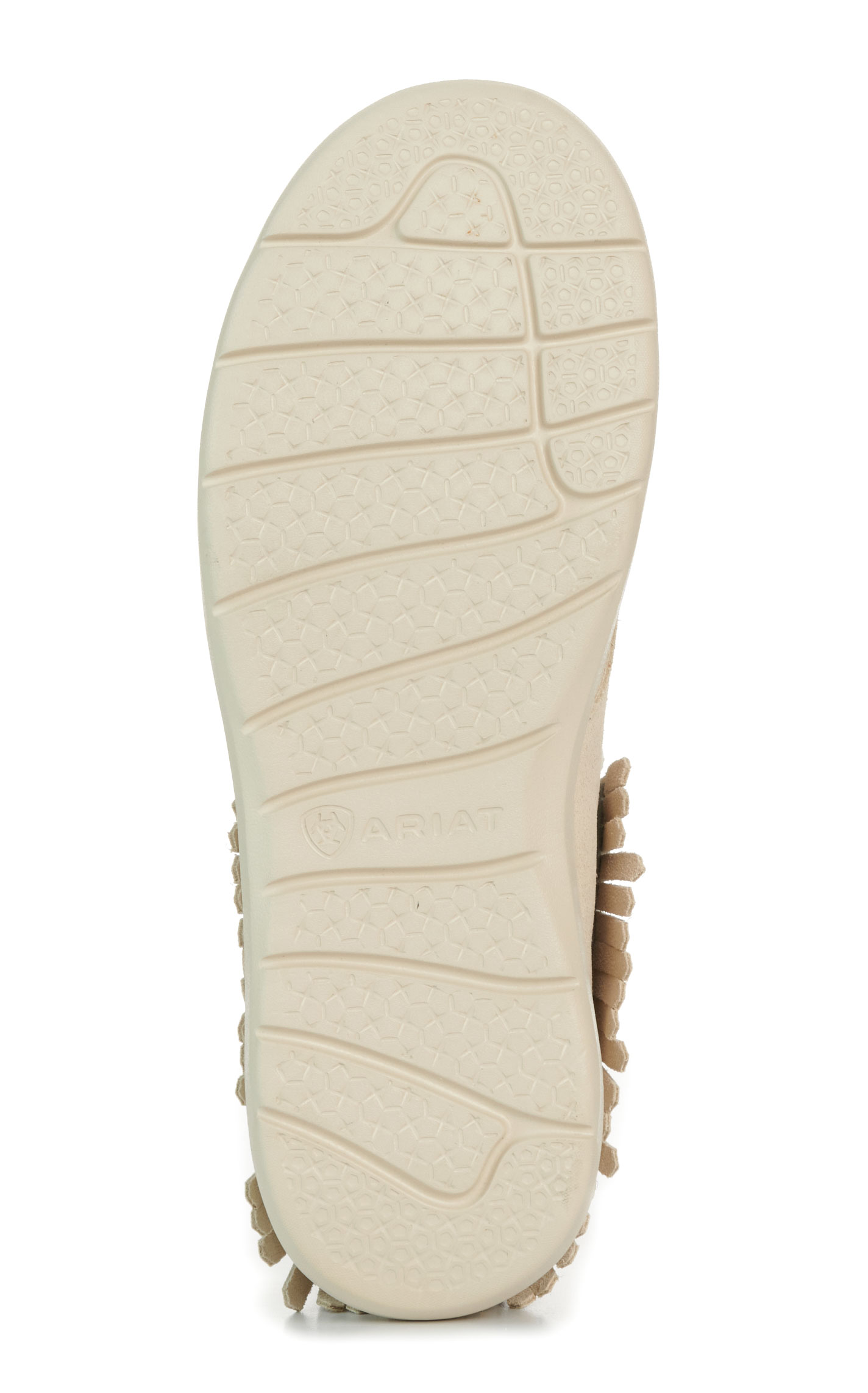 Ariat Women’s Sand Suede Hilo Fringe High Top Laced Moc Toe Casual Shoes - Image 1