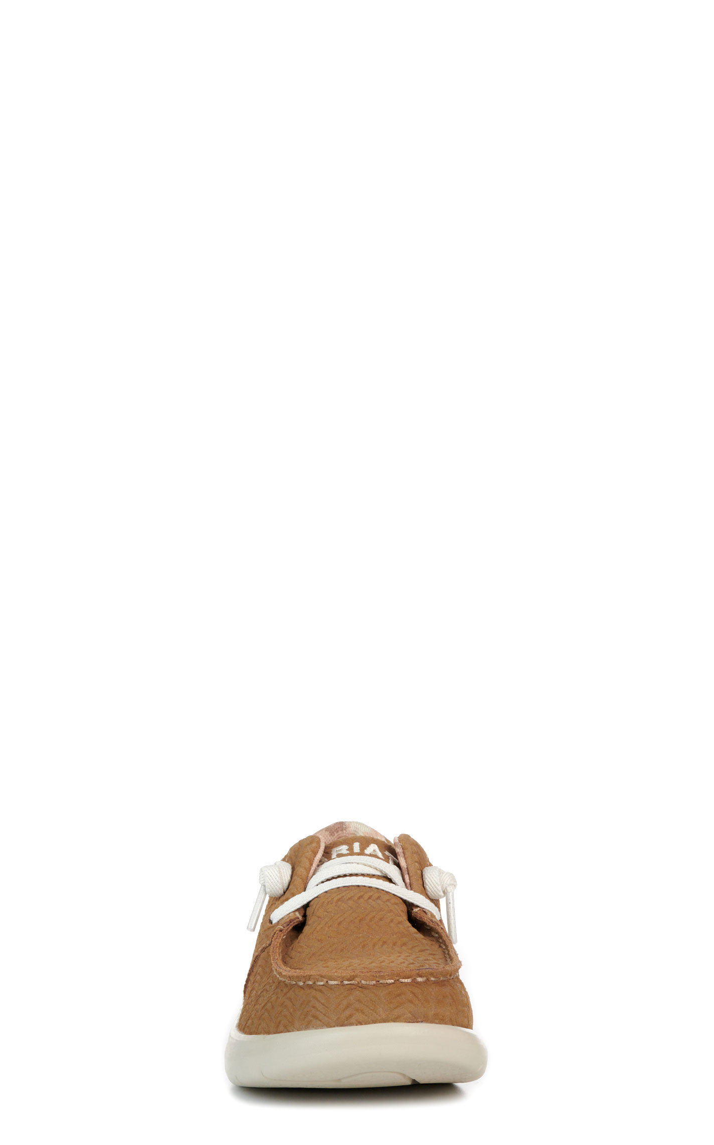 Ariat Women’s Hilo Tan Woven Emboss Moc Toe Casual Shoes - Image 1