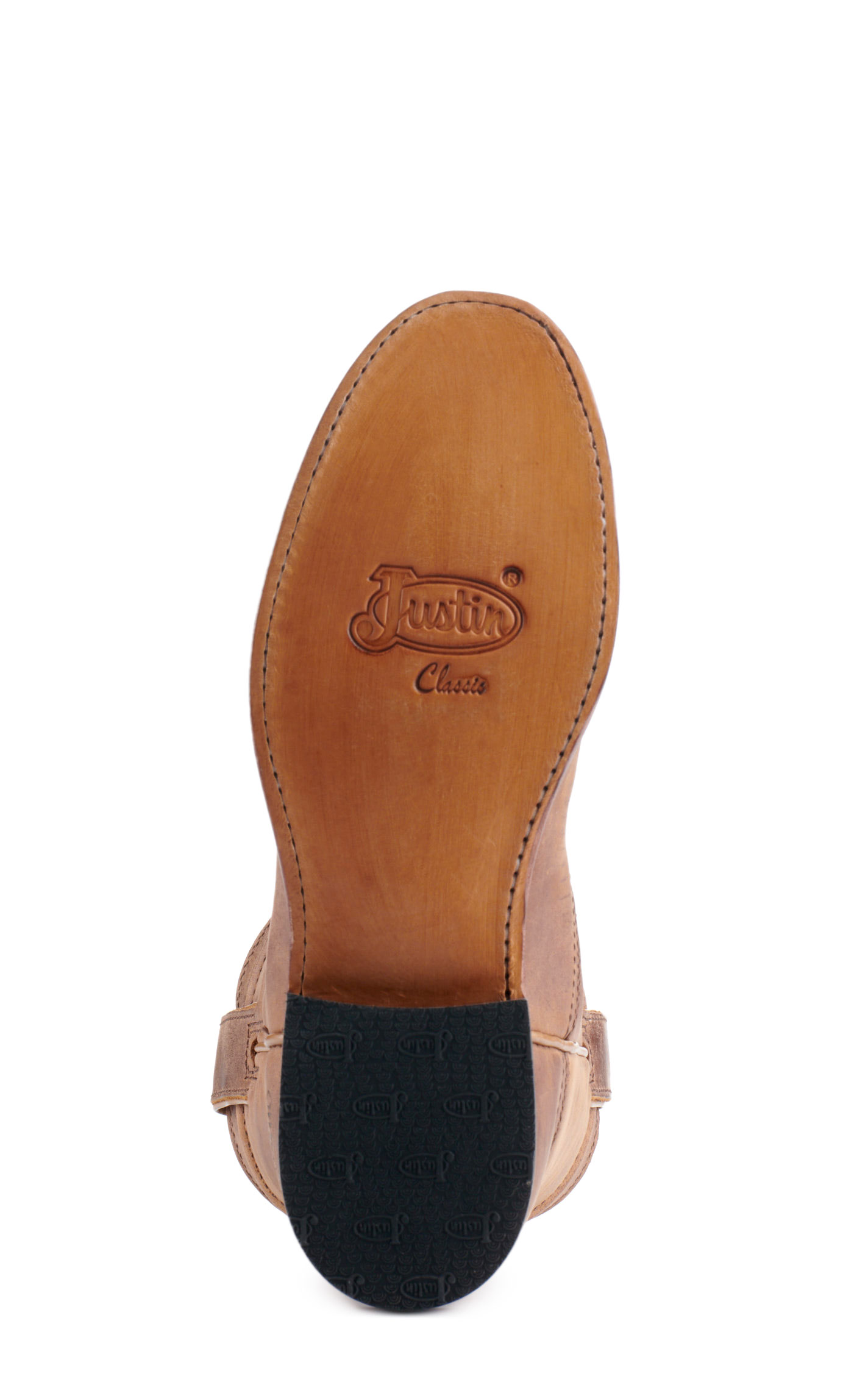 Justin Women's Holland Tan Round Toe Roper Cowboy Boots - Image 1