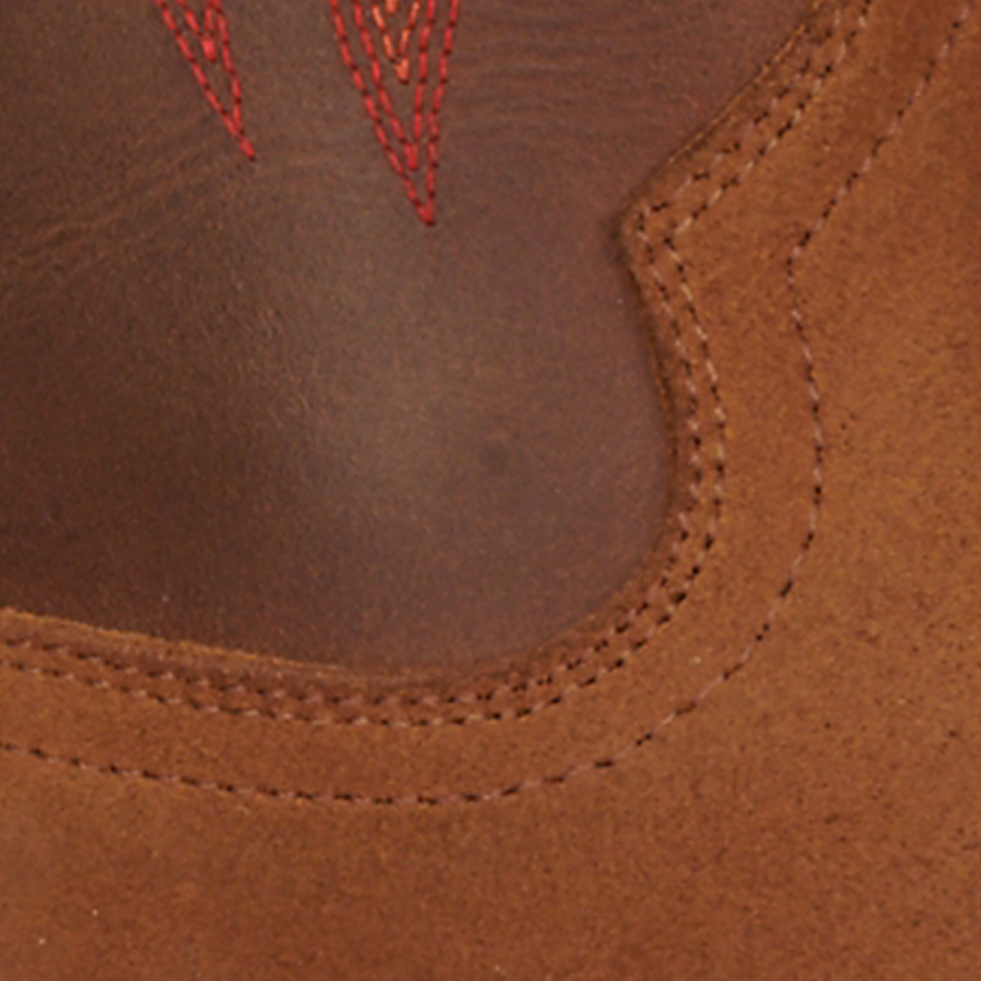 R Watson Men's Tan Roughout and Arizona Tan Wide Square Toe Cowboy Boots - Image 1