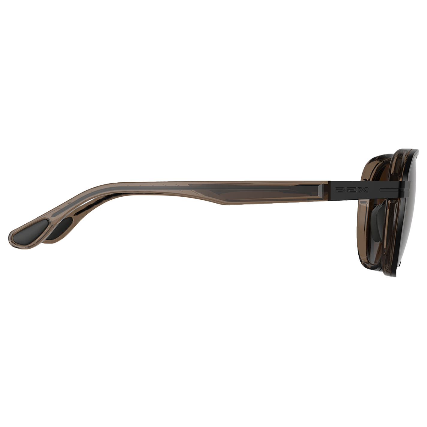 BEX Sable Matte Brown & Black Sunglasses - Image 1