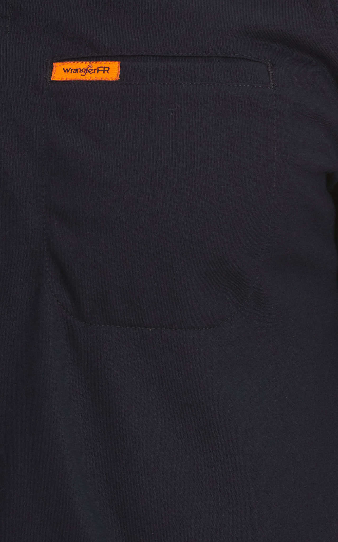 Wrangler FR Men's Navy Long Sleeve Henley Work Shirt - Big & Tall Sizes - Image 1