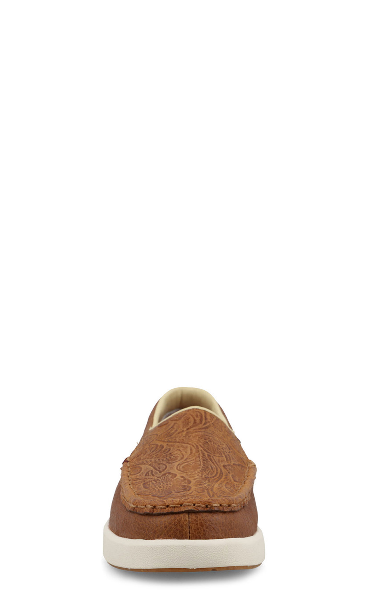 Twisted X Women's Cashew Leather Slip-On Ultralite X Tooled Casual Shoe - Image 1