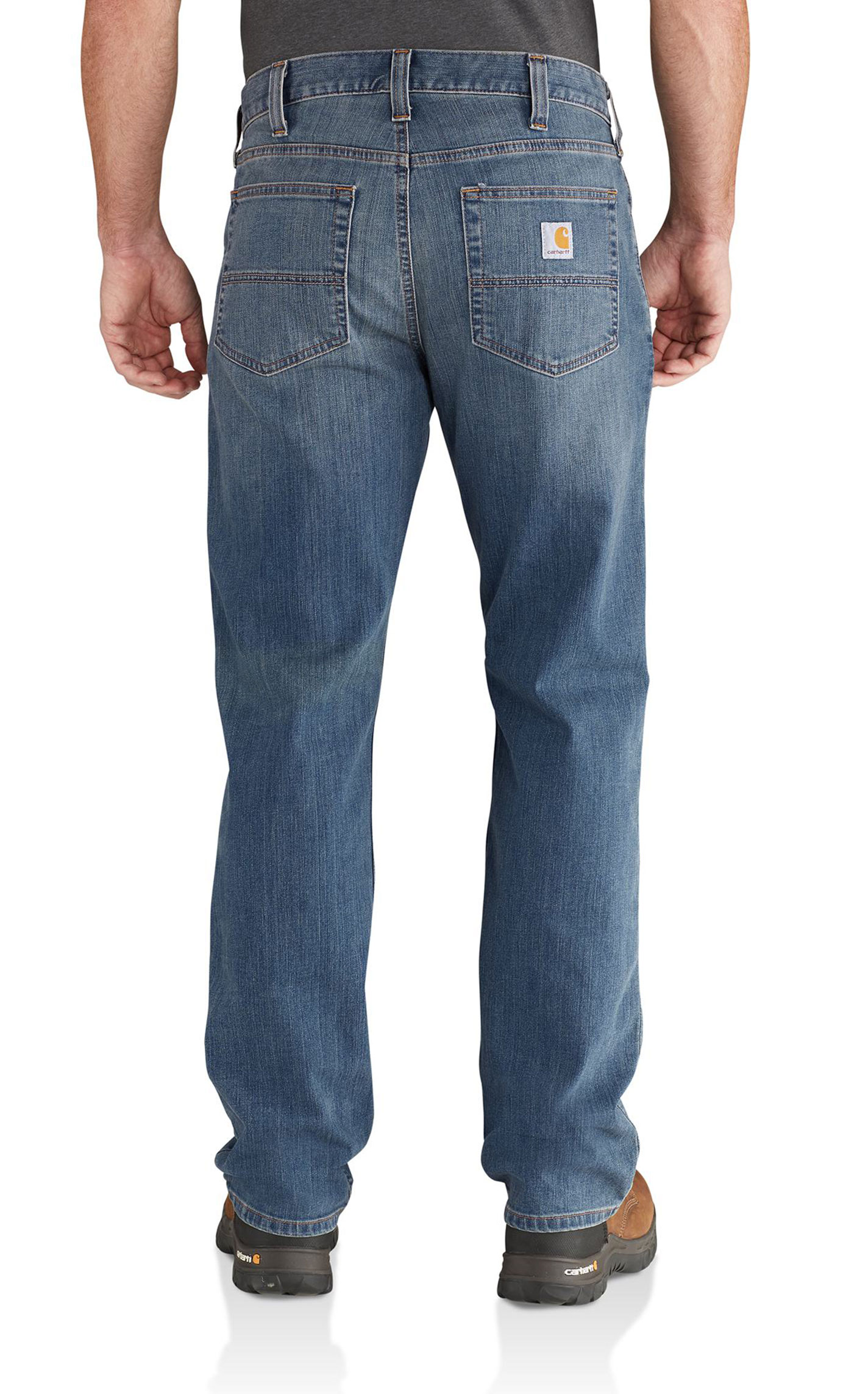 Carhartt Men's Medium Wash Rugged Flex Work Jeans - Image 2