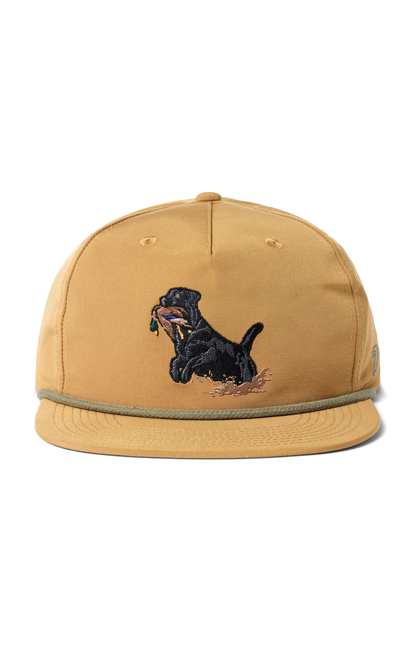 Duck Camp Honey Mustard Embroidered Lab & Mallard Cap - Image 1