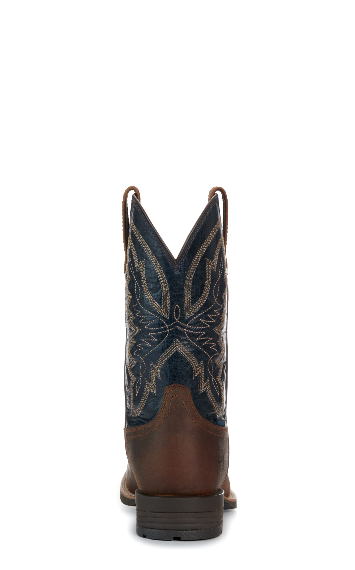 Ariat Men's Tavern Taupe Dark Denim Waterproof Wide Square Toe Cowboy Boots - Image 1