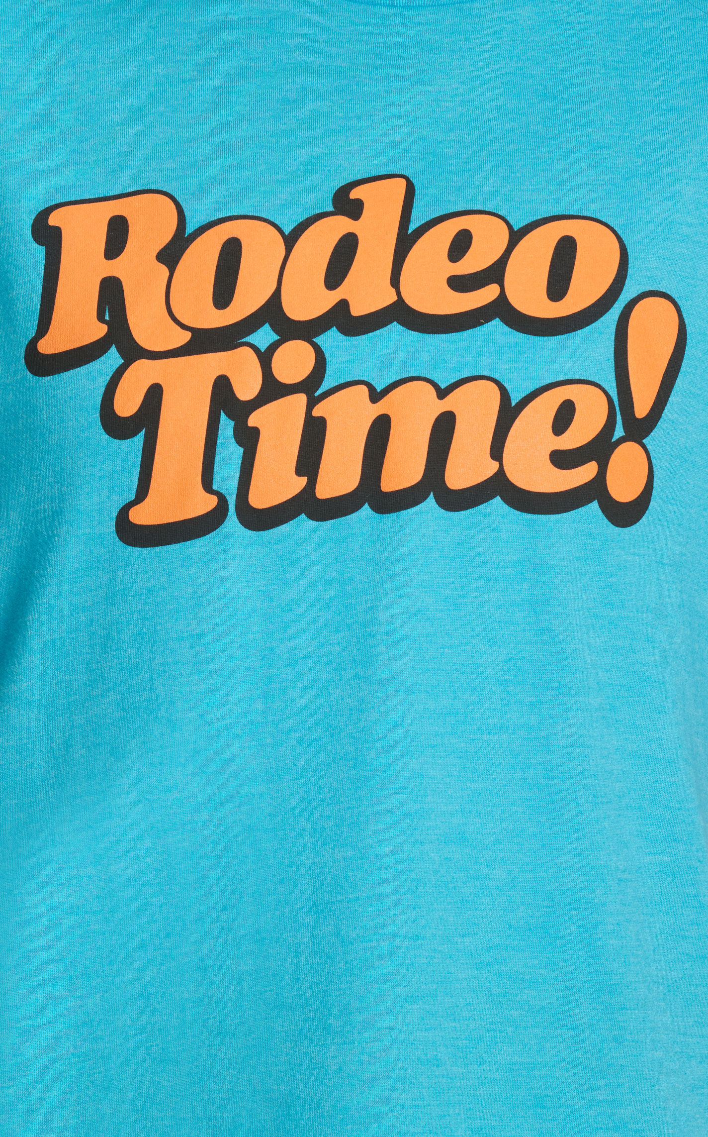 Rodeo Time Dale Brisby  Women's Turquoise Logo T-Shirt - Image 2