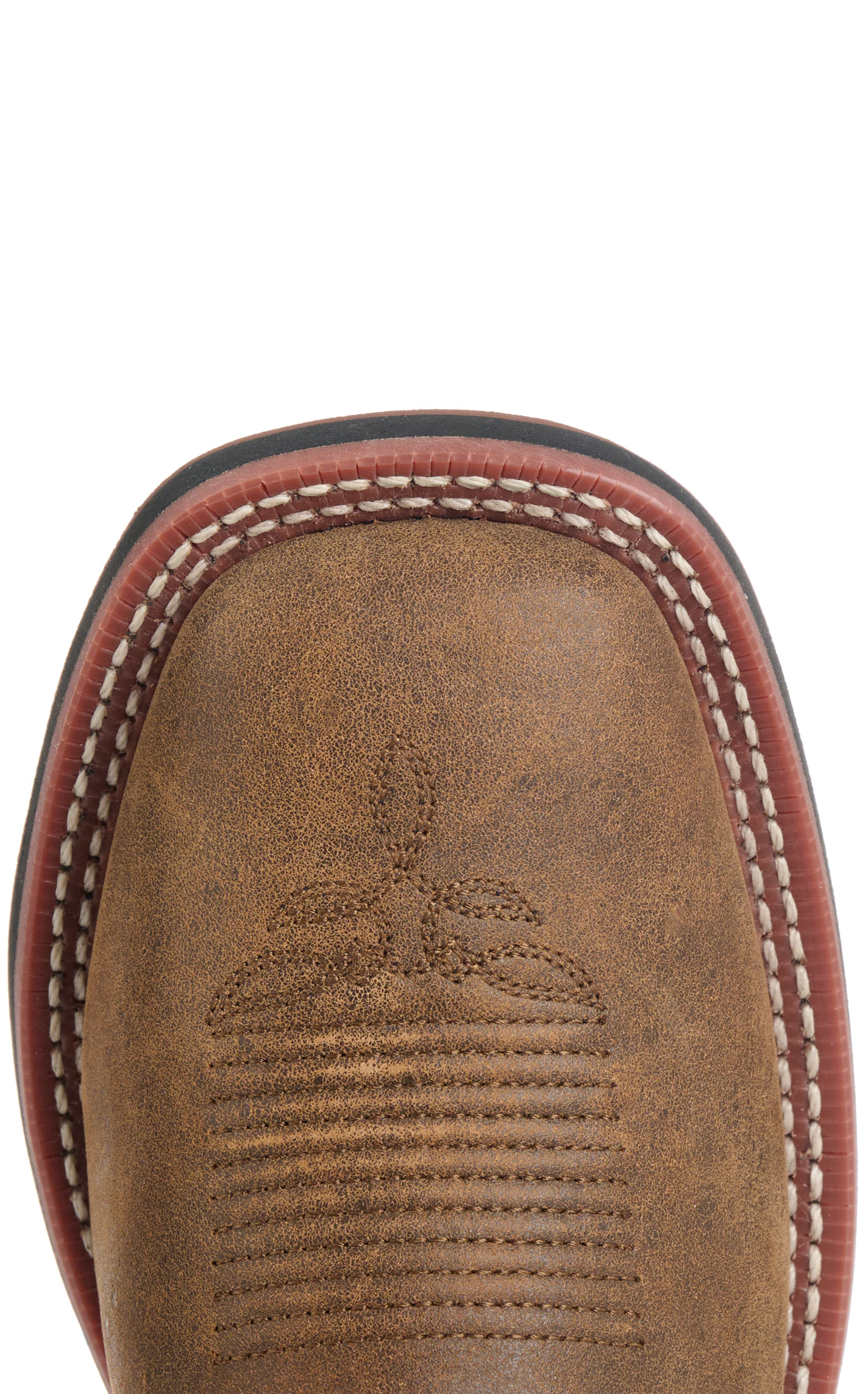 Laredo Women’s Megan Tan Stockman Broad Square Toe Cowboy Boots - Image 1