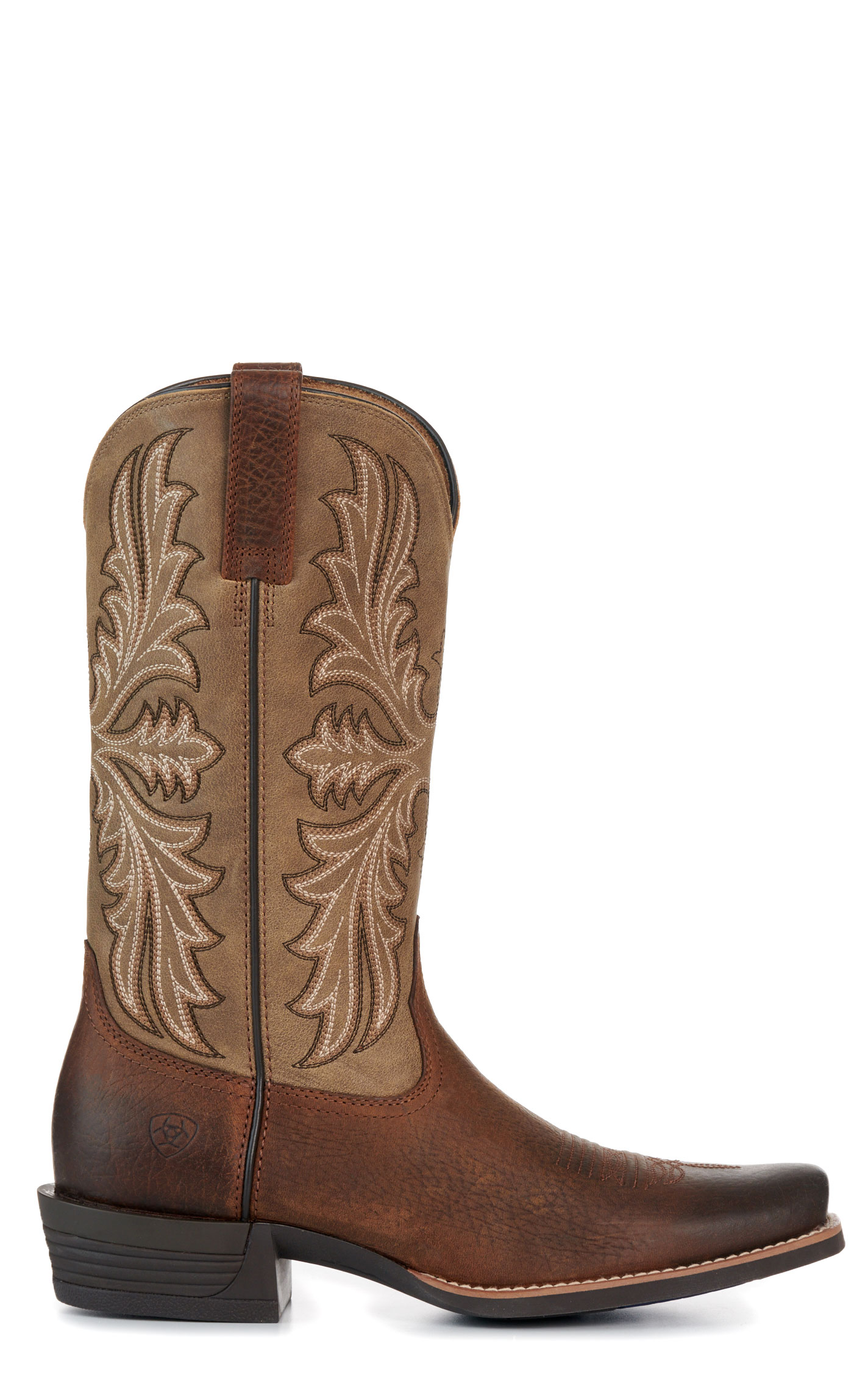 Ariat Men's Earth Brown Bomber Narrow Cutter Toe Cowboy Boots - Image 1