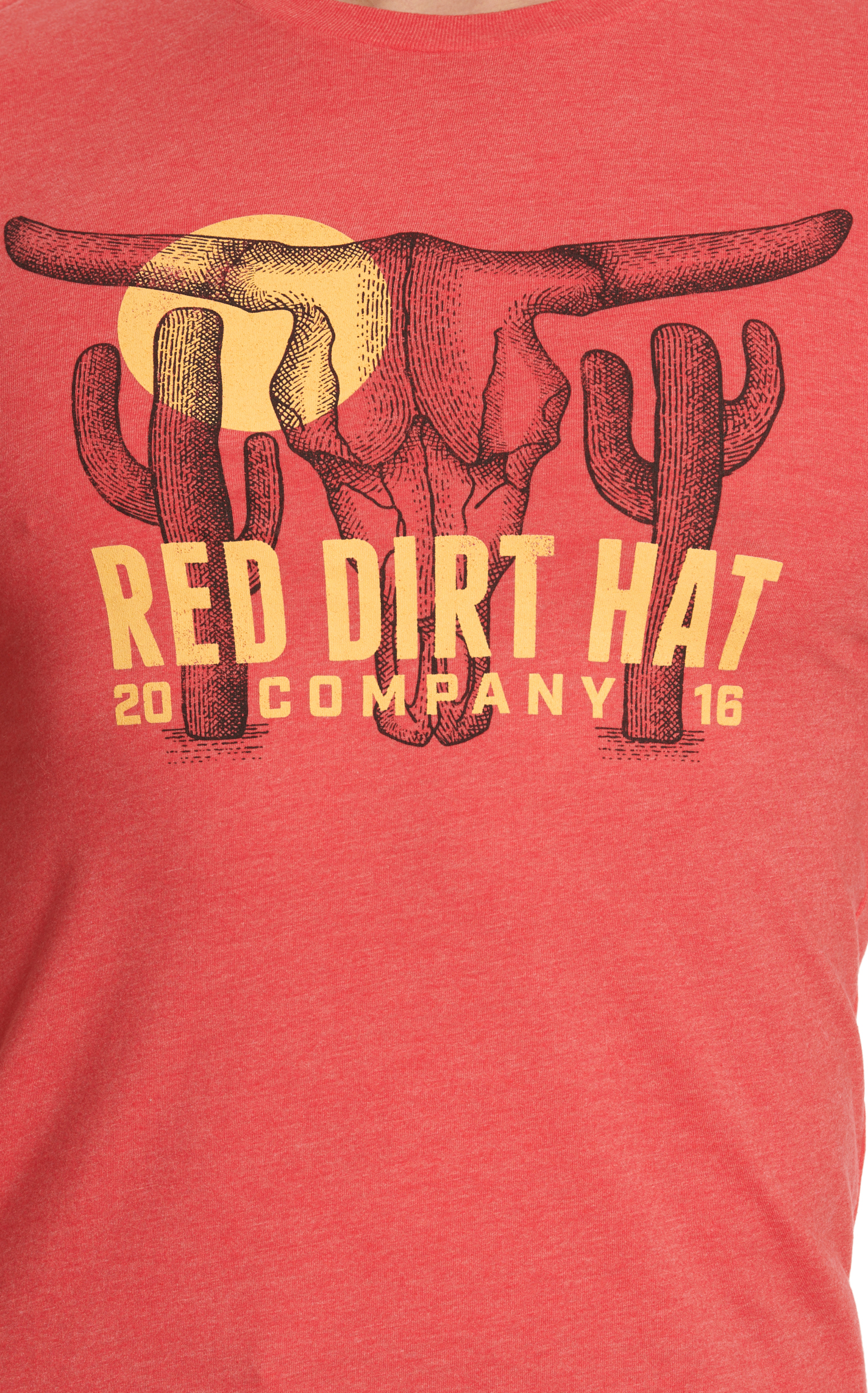 Red Dirt Hat Co. Red & Desert Steer Logo Graphic T-Shirt - Image 1