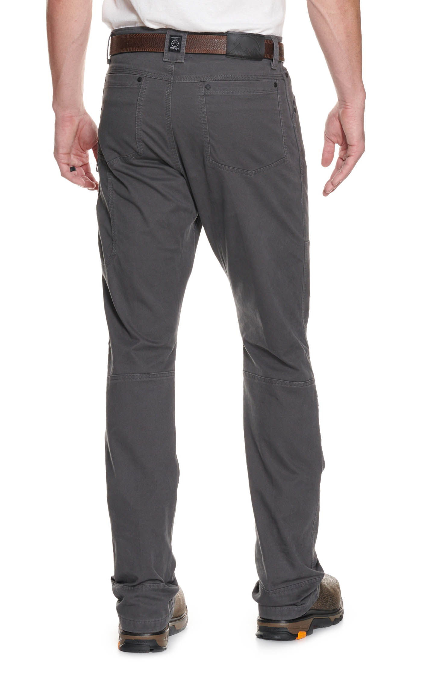 ATG by Wrangler Men's Gray Mid Rise Straight Leg Reinforced Utility Work Pants - Image 1