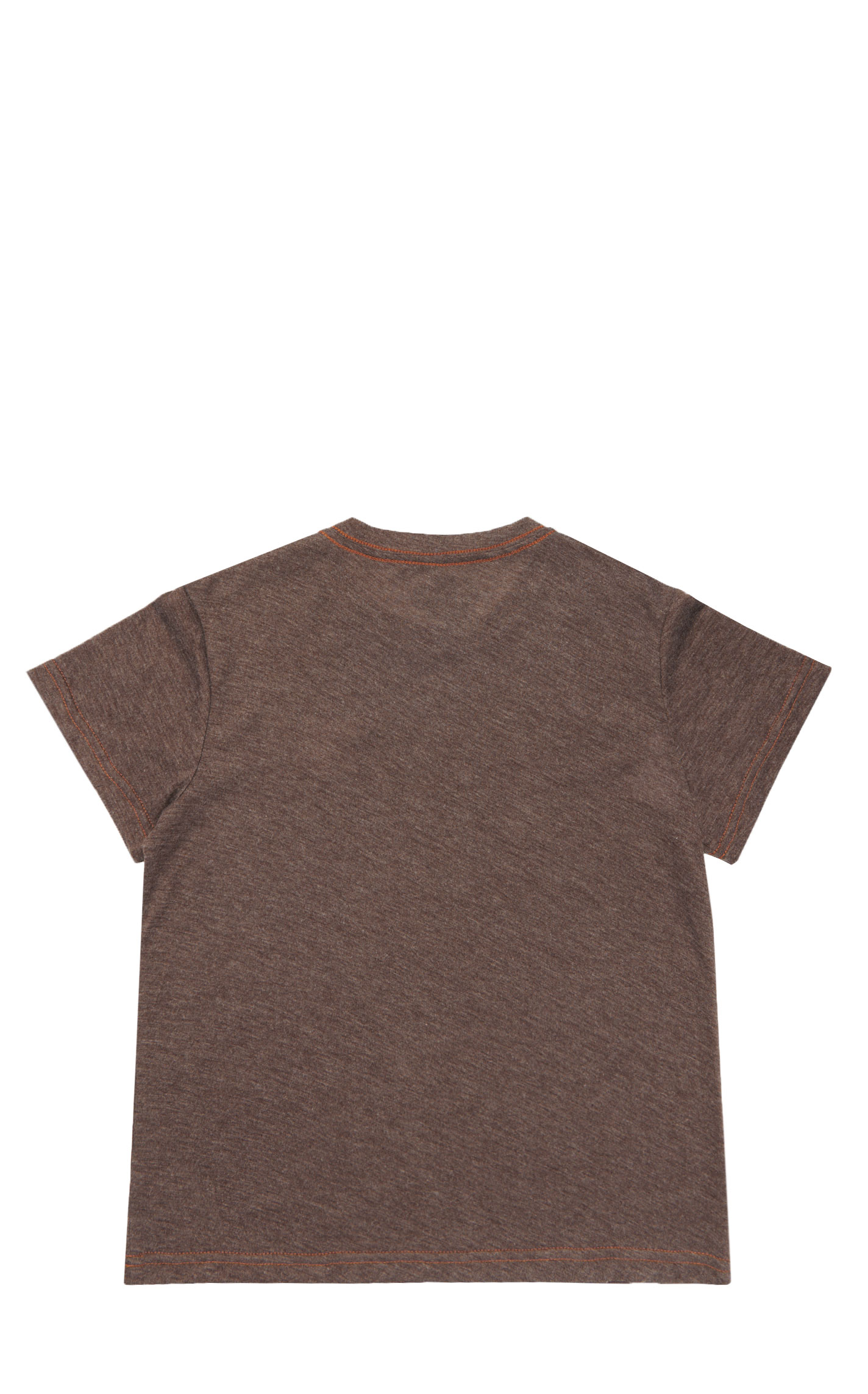 Cowboy Hardware Boy's Skull Flag Heather Brown T-Shirt - Image 1