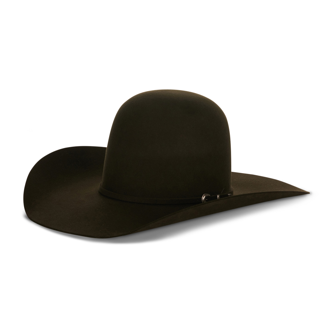 Rodeo King 10X Moss Green Open Crown Felt Cowboy Hat - Image 1