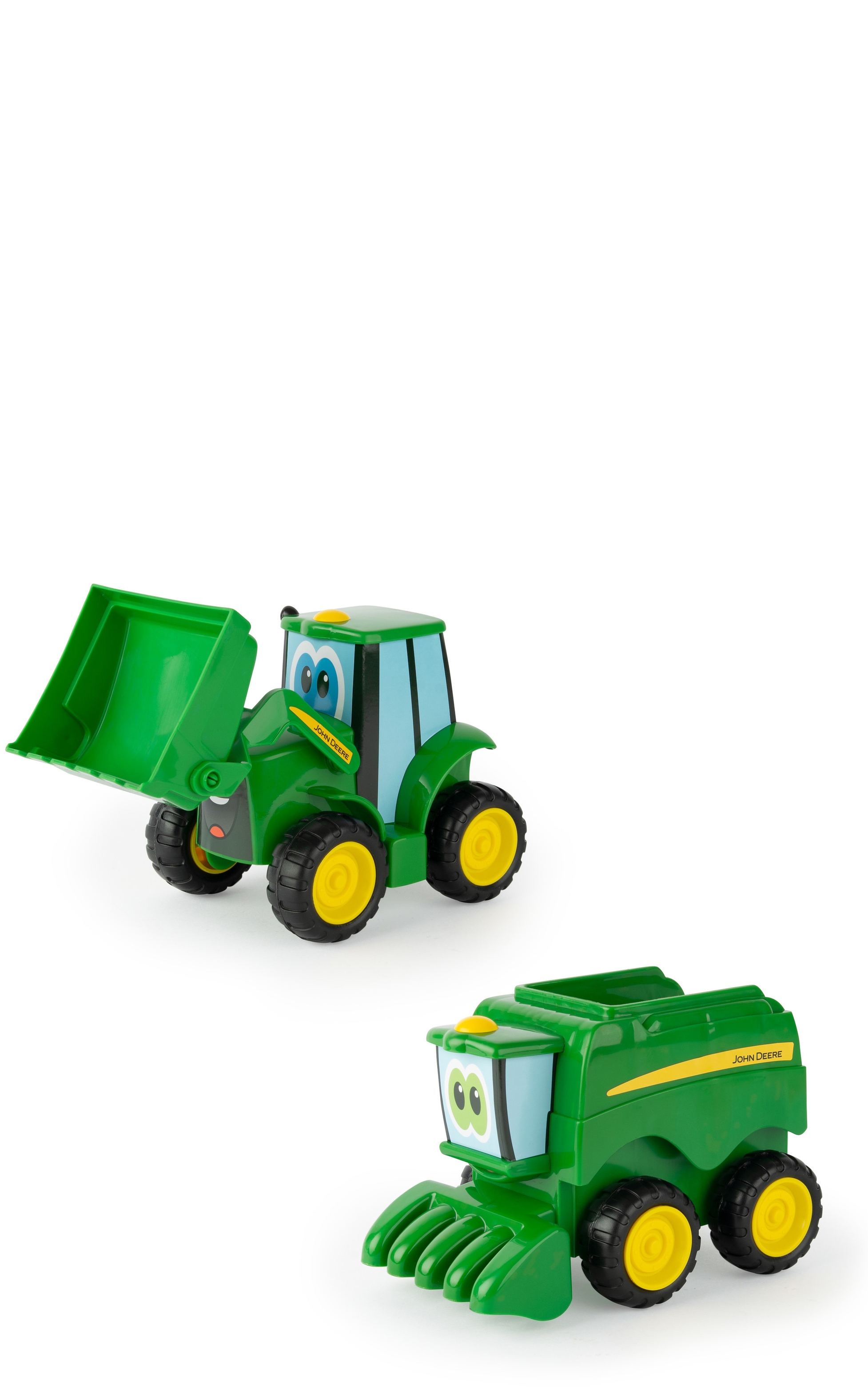 John Deere Farmin' Friends Johnny Tractor and Corey Toy Set - Image 1