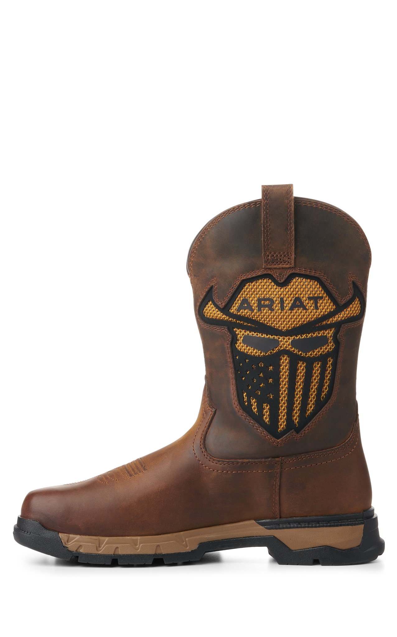 Ariat Men's Rebar Flex Cognac with Incognito Skull VentTEK Work Boot - Image 1