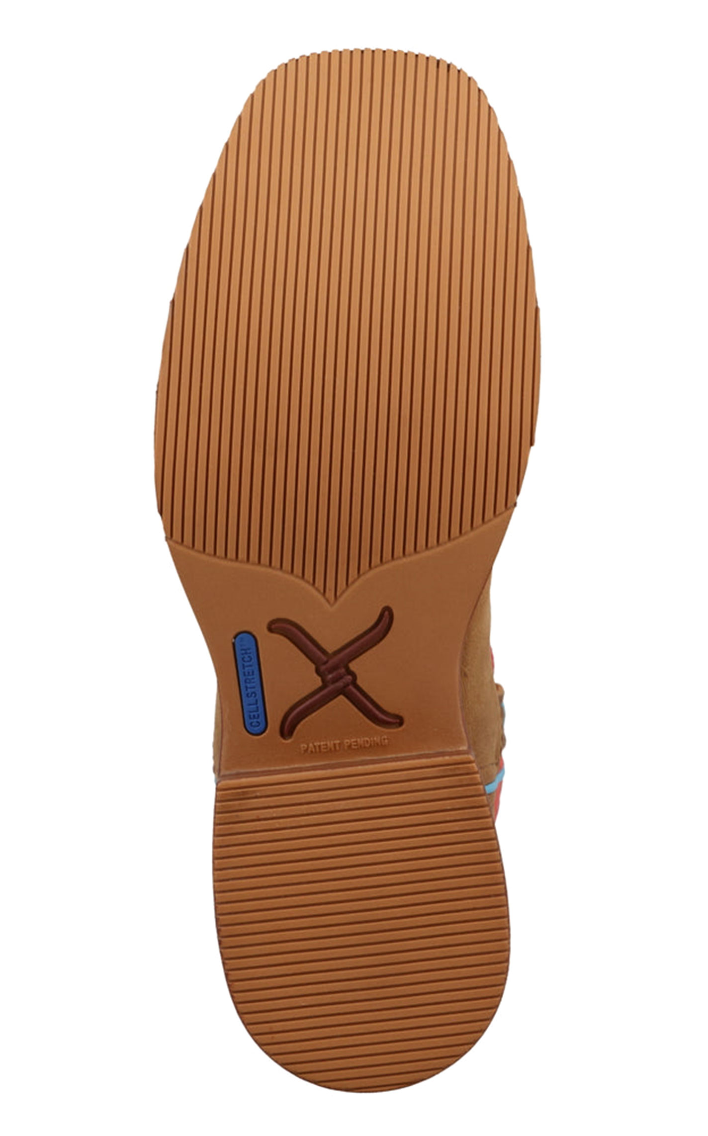 Twisted X Women's Tech X Distressed Saddle and Salmon CellStretch Wide Square Toe Cowboy Boots - Image 5