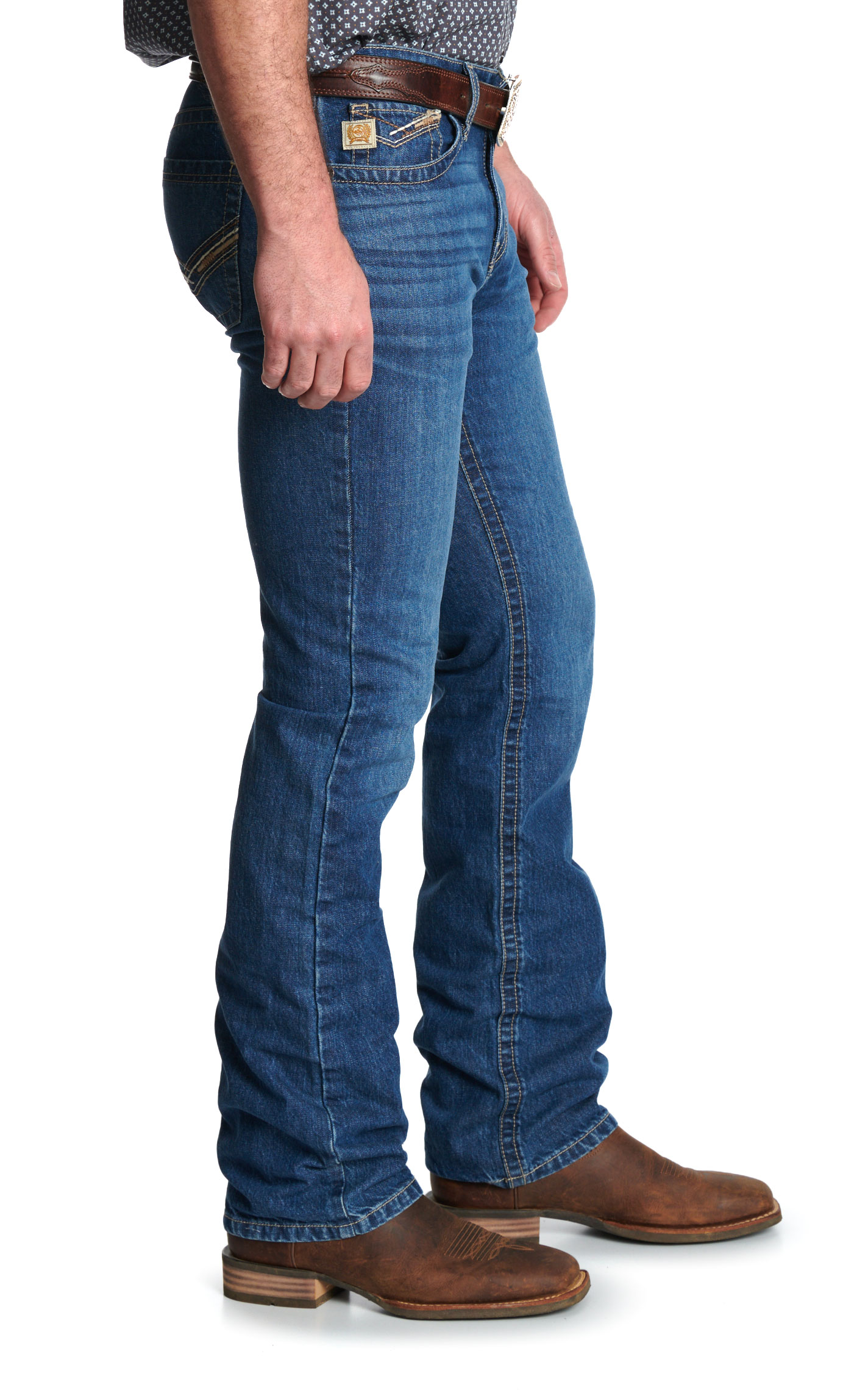 Cinch Men's Ian Medium Wash Bootcut Jeans - Image 1