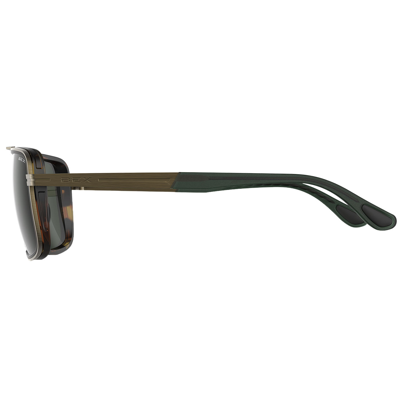 BEX Dusk Brushed Bronze & Forest Sunglasses - Image 1