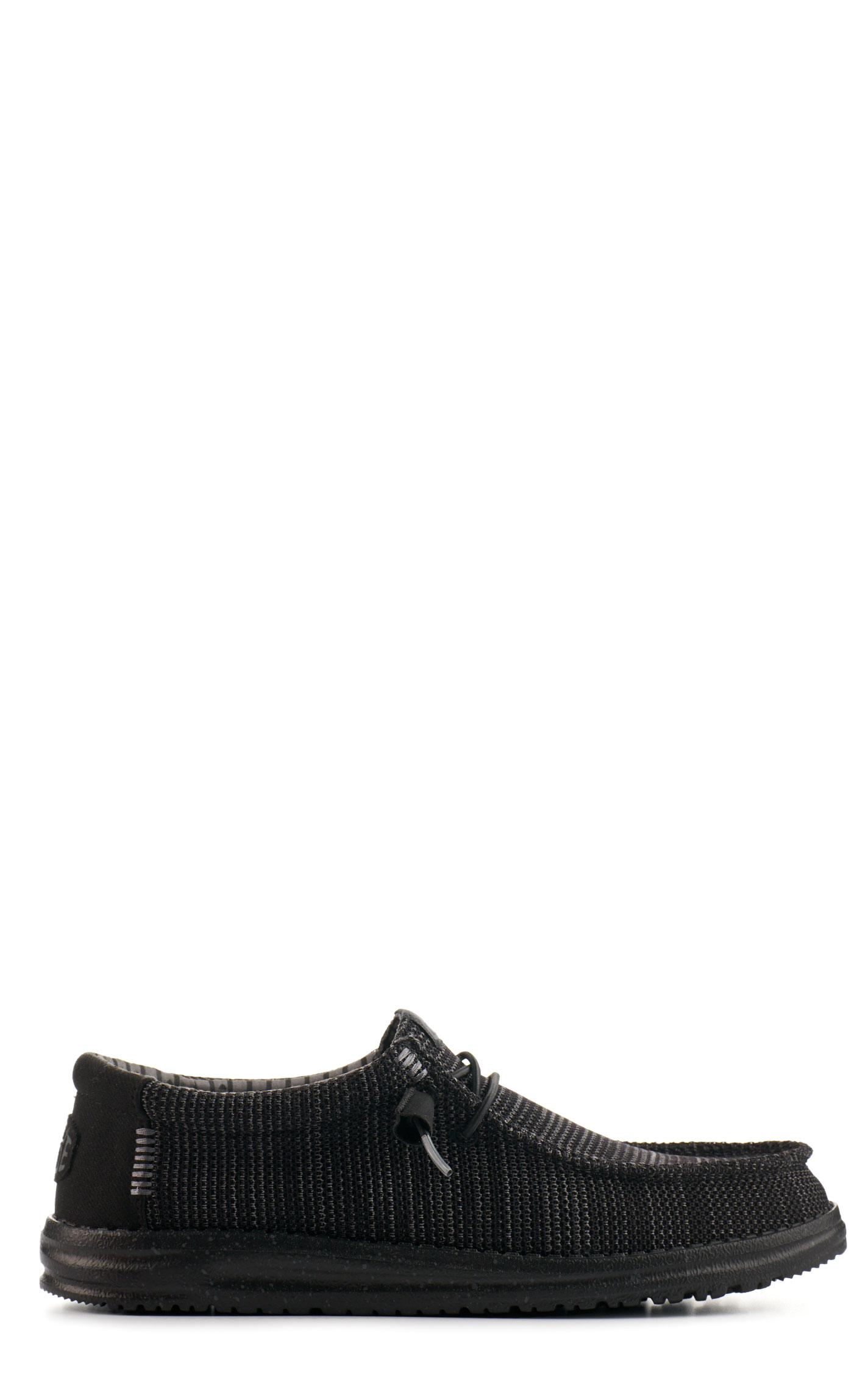 Hey Dude Men's Wally Stretch Sox Black Moc Toe Casual Shoes - Image 1