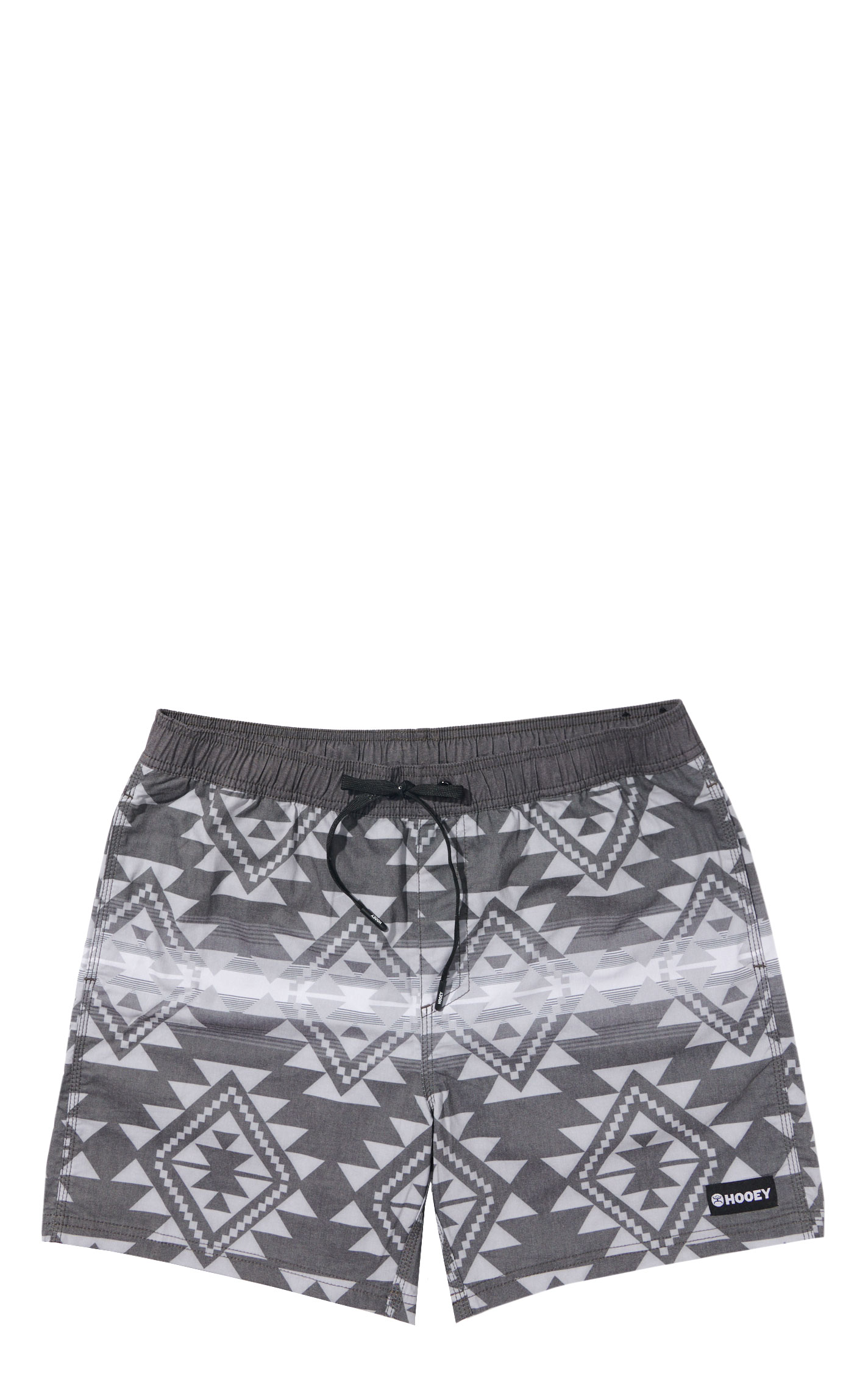 Hooey Men's Charcoal Aztec Print Swim Trunks - Image 1