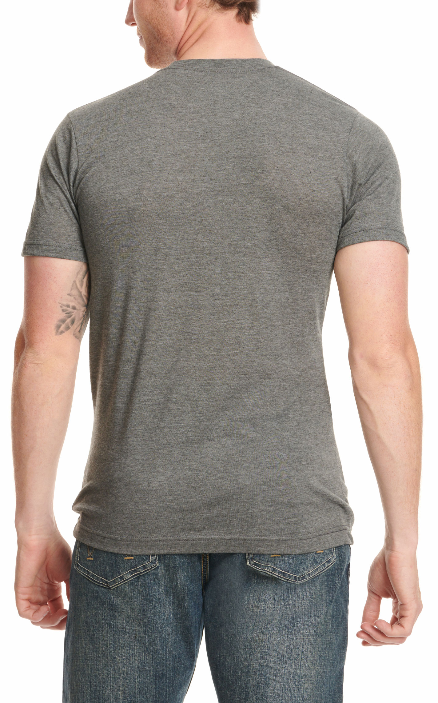 Stackin' Bills Men's Charcoal & Texas Logo Graphic T-Shirt - Image 1