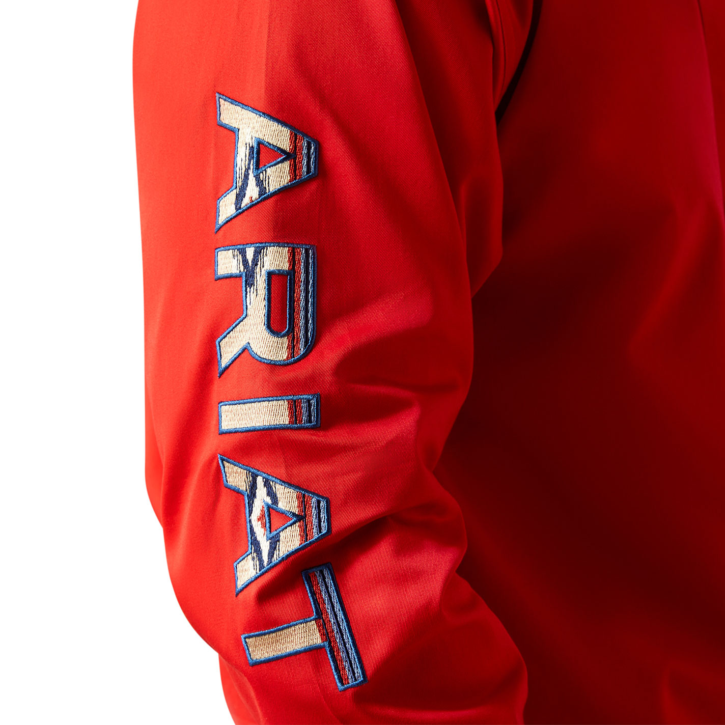 Ariat Men's Team Red Logo Embroidery Western Shirt - Image 1