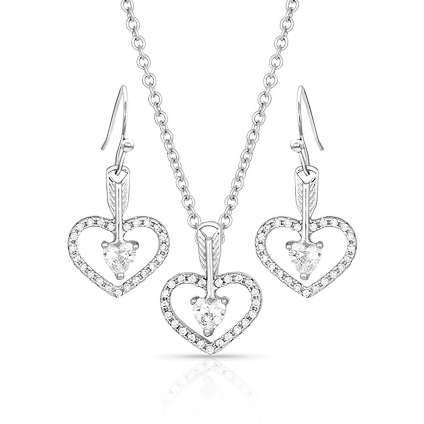 Montana Silversmiths Straight to the Heart Arrow Jewelry Set - Image 1