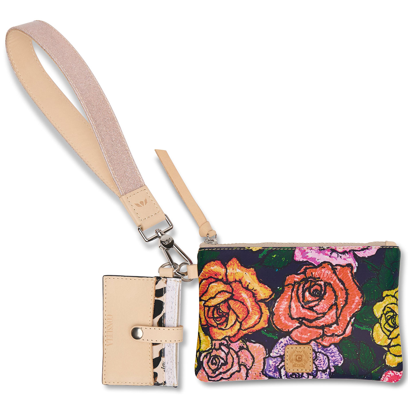 Consuela Everleigh Colorful Roses Print Combi Wallet - Image 1