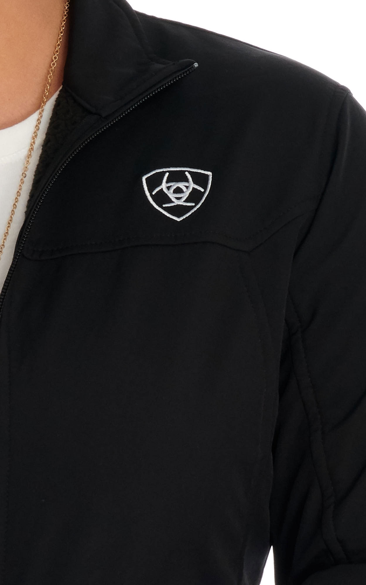 Ariat Women's Black with Mexico Flag Logo Team Softshell - Image 1