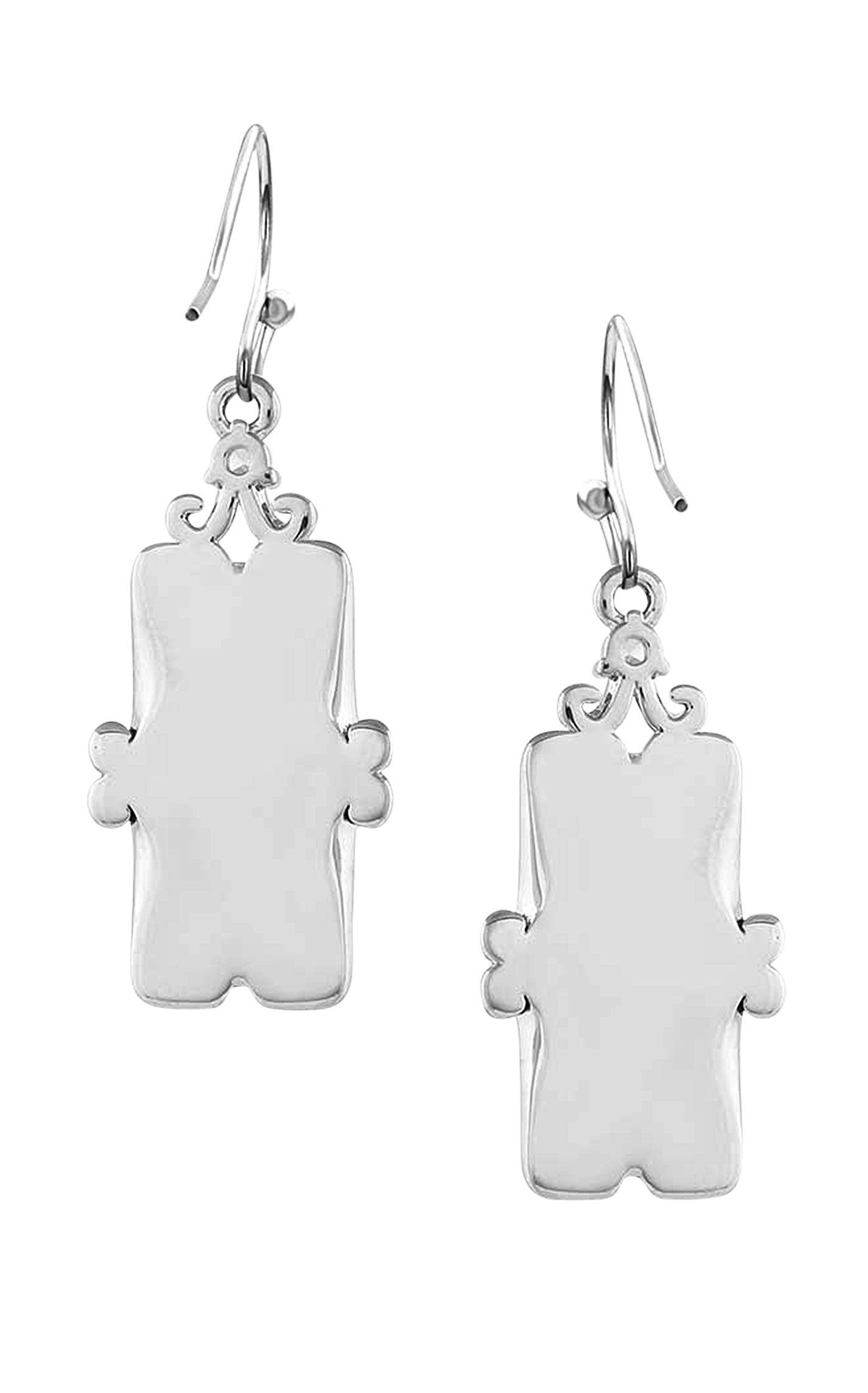 Montana Silversmiths Silver Looking Glass Turquoise Earrings - Image 1