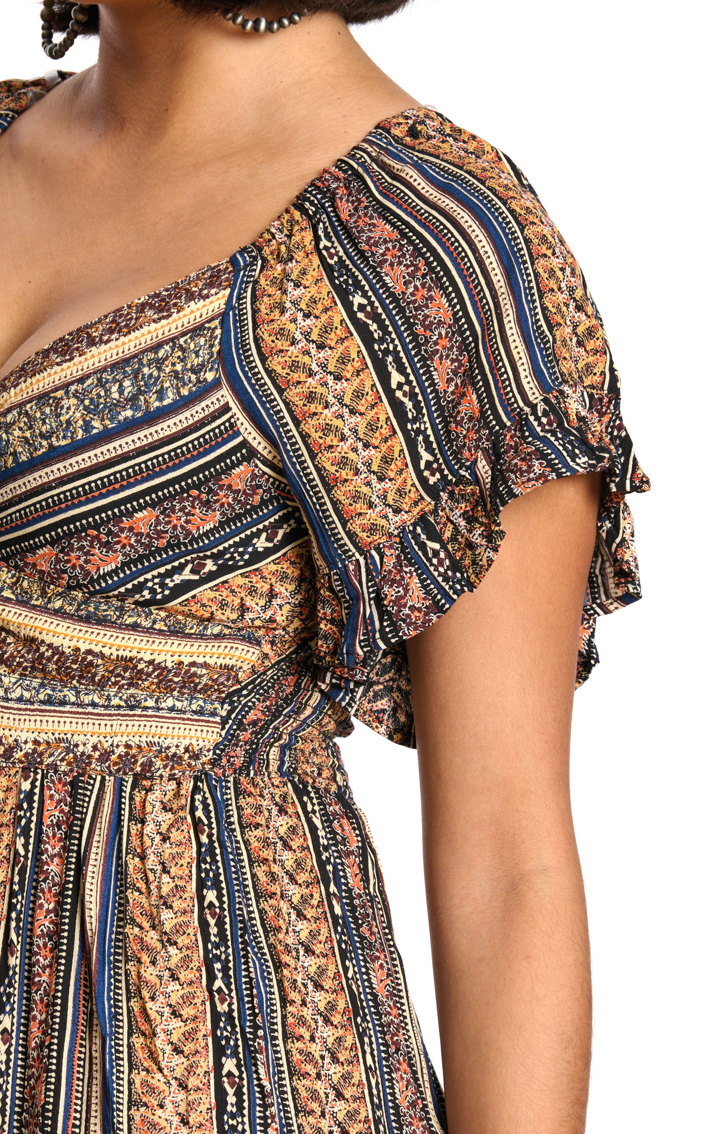 Angie Women's Black Floral Twist-Top Dress  - Image 1