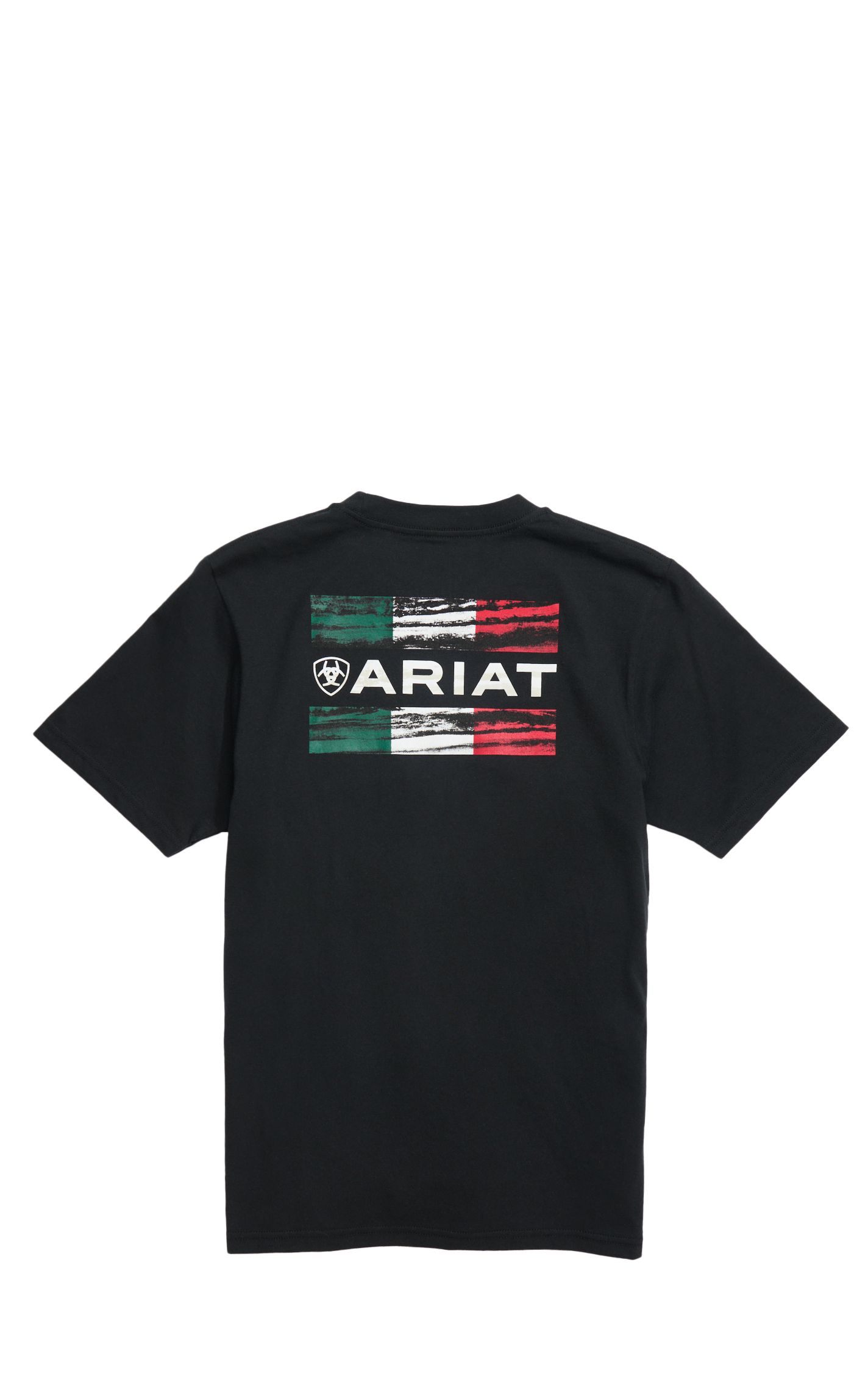 Ariat Boy's Black & Mexico Flag Logo Graphic T-Shirt - Image 1