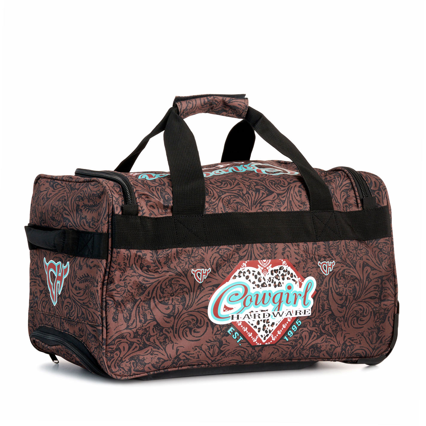 Cowgirl Hardware Brown Floral Tooled Print 20\