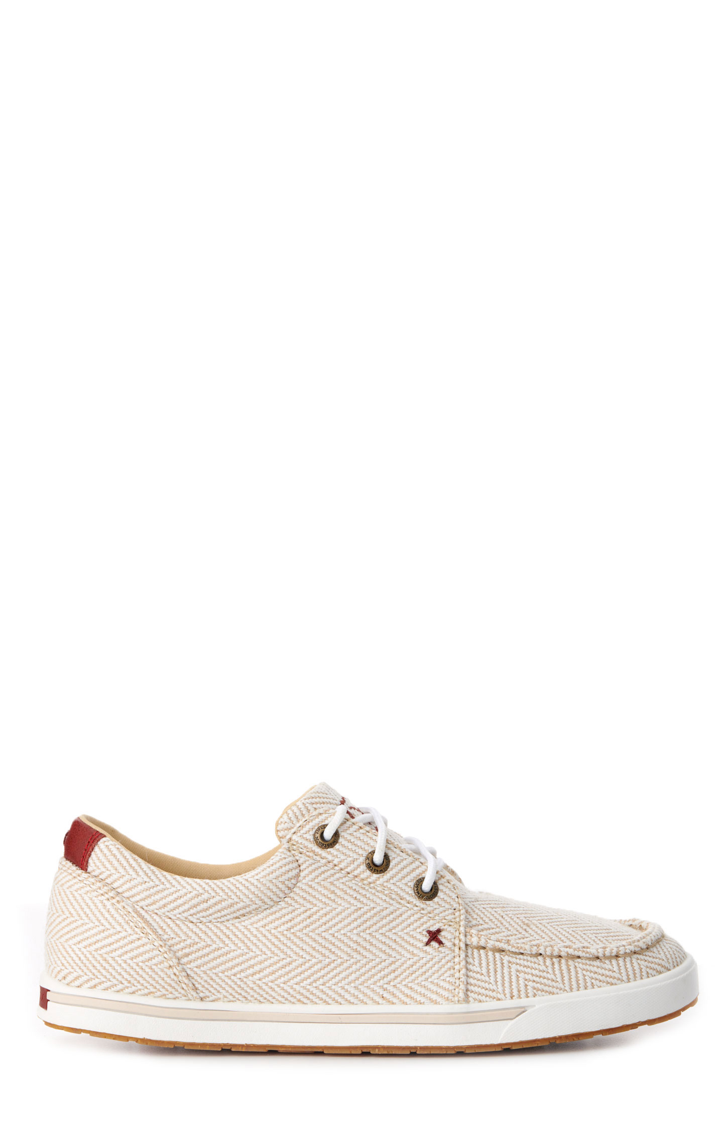 Twisted X Women's Kicks Sand and White Herringbone Lace Up Casual Shoes - Image 1