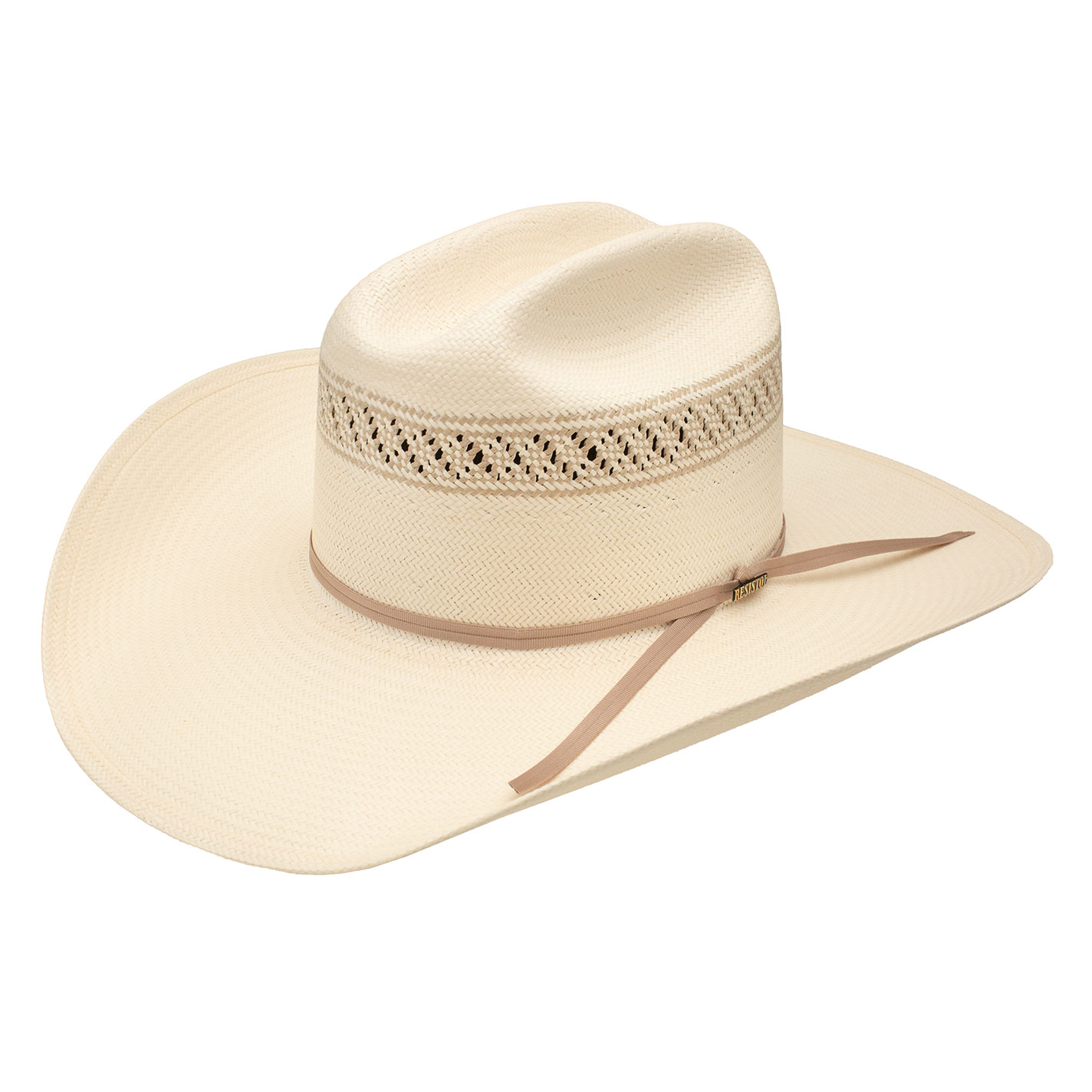 Resistol 10X Wildfire Vented Two Tone Straw Cowboy Hat - Image 4
