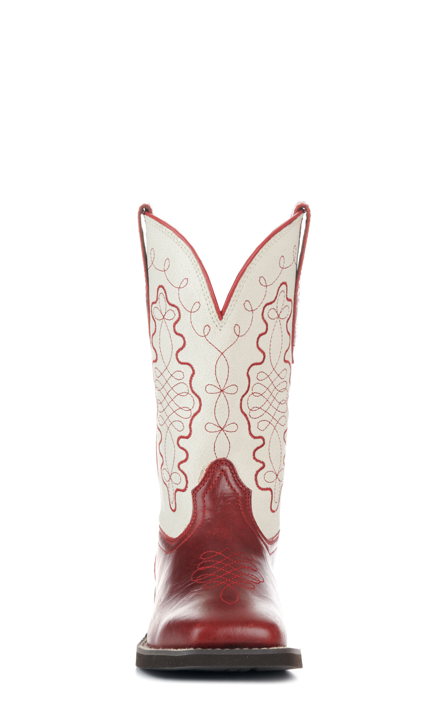 Ariat Women's Callie Cherry & Cream Wide Square Toe Cowboy Boots - Image 1