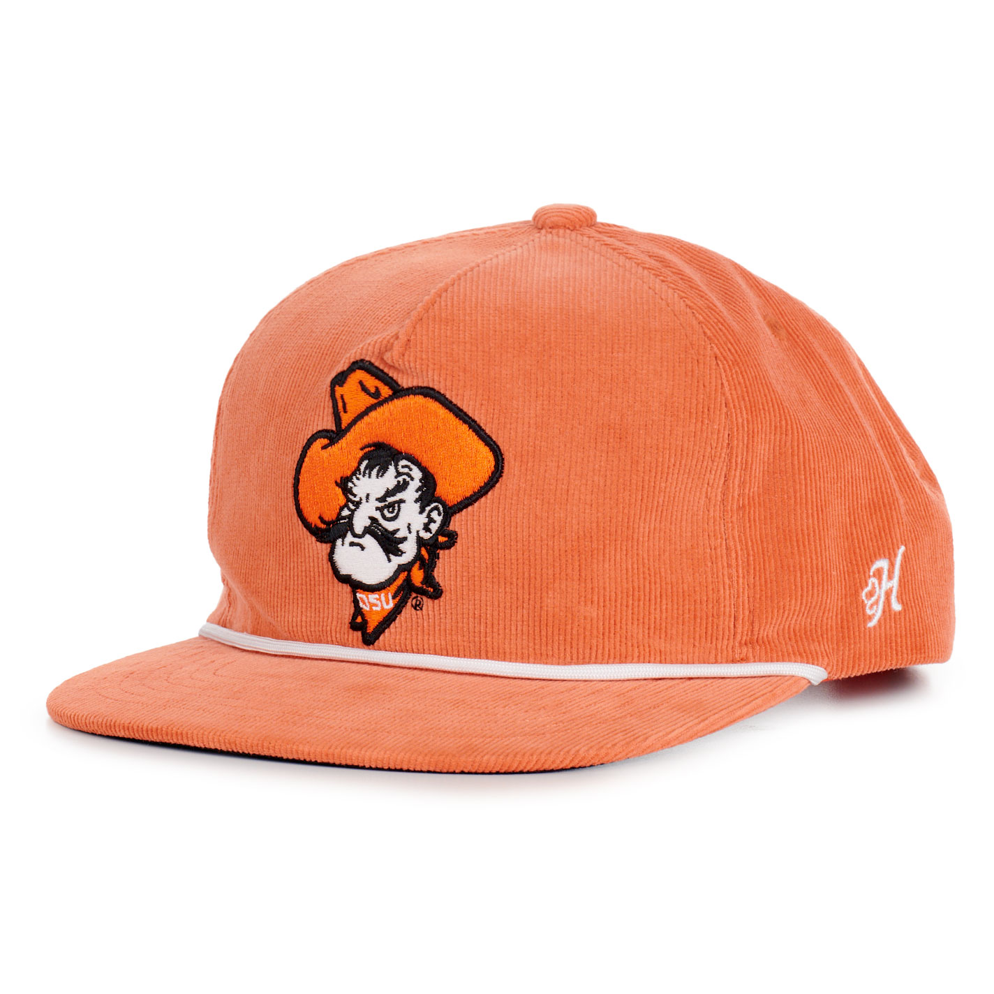 Hooey Collegiate Collection Orange Oklahoma State Mascot Curved Bill Patch Cap - Image 1