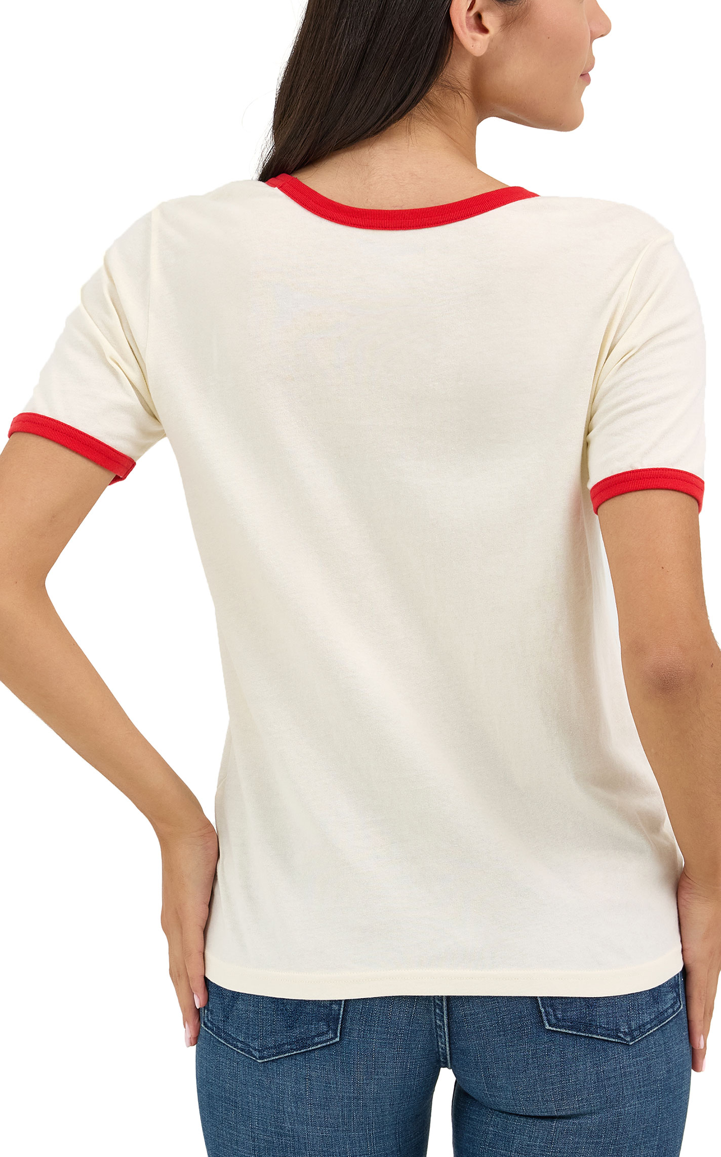 Wrangler Retro Women's White & Red Kiss Print Graphic T-Shirt - Image 1