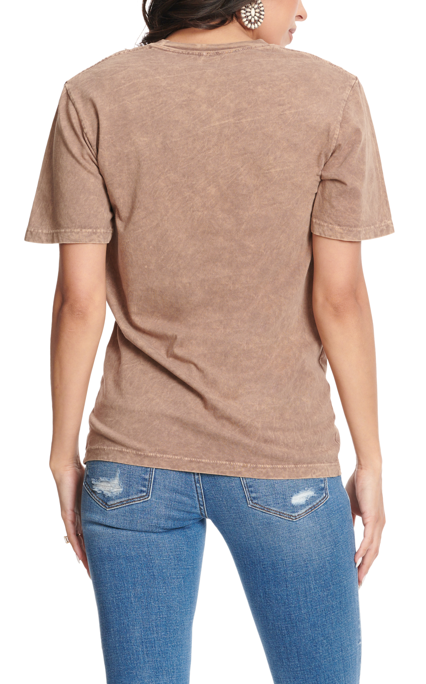 Lotus Fashion Women's Vintage Mocha The World Needs Graphic T-Shirt - Image 1