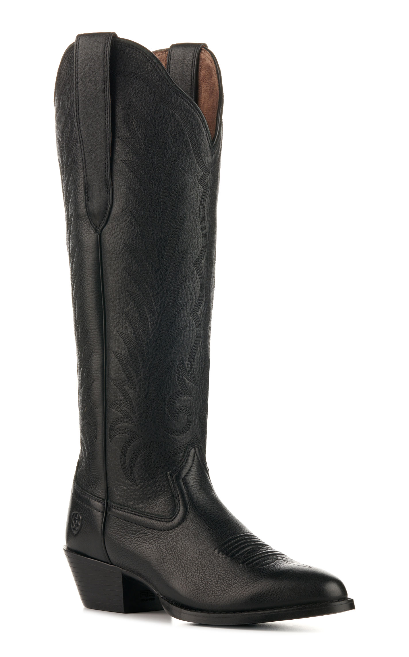 Ariat Women's Heritage Black StretchFit Round Toe Tall Cowboy Boots - Image 1