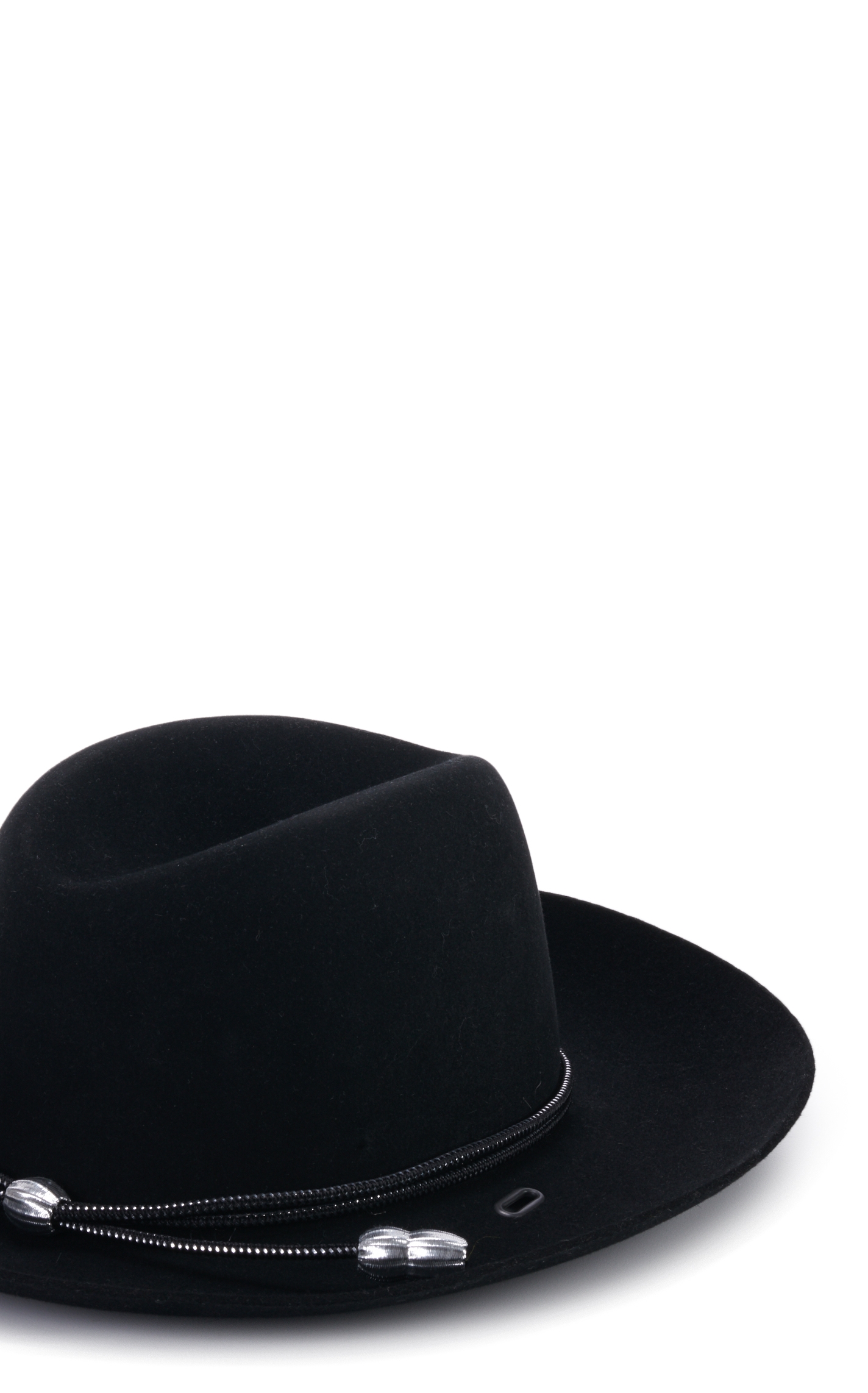 Stetson Black & Silver Military Branch Acorn Hatband - Image 1